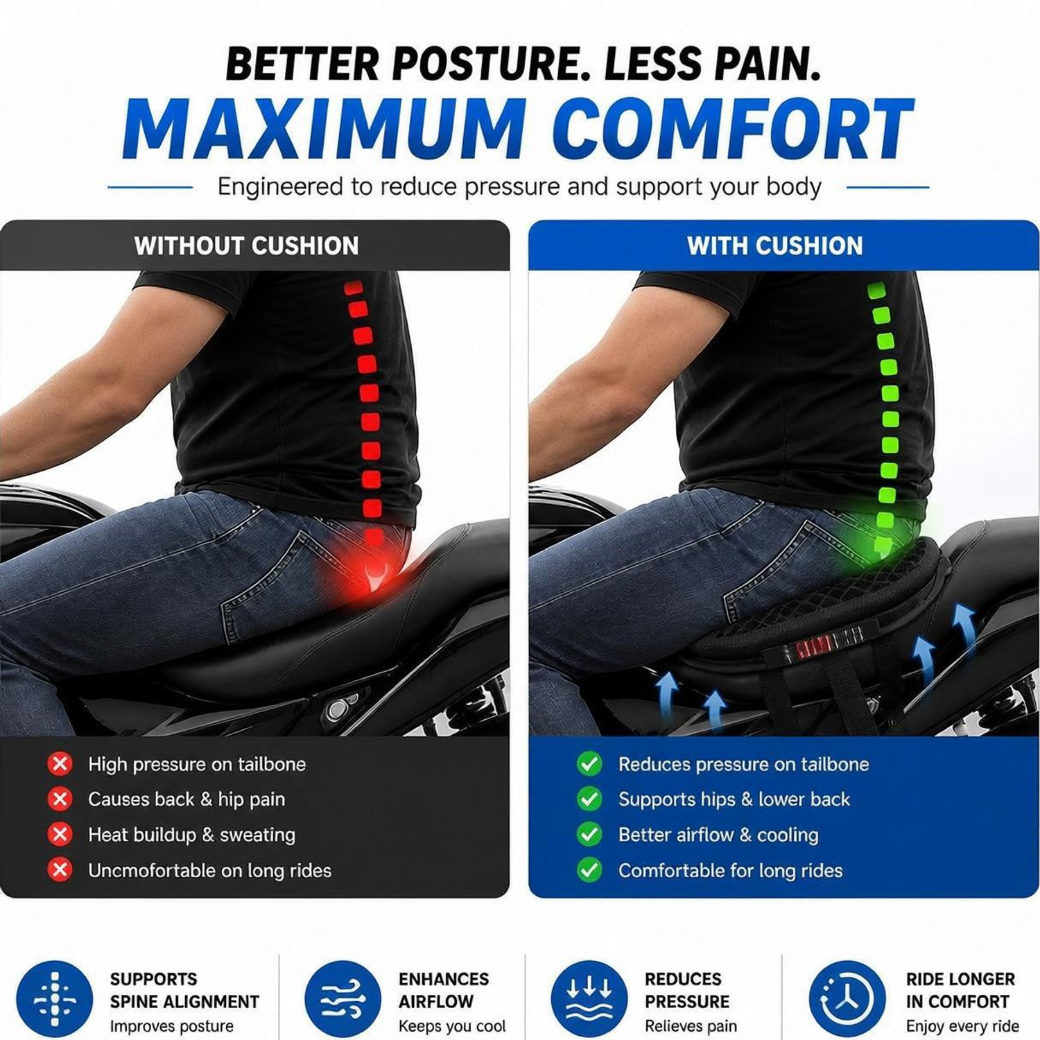 Image of Grandbiker Universal For Bike Single Bike Seat Cover For Universal For Bike Single Bike Seat Cover For Universal For Bike Universal For Bike