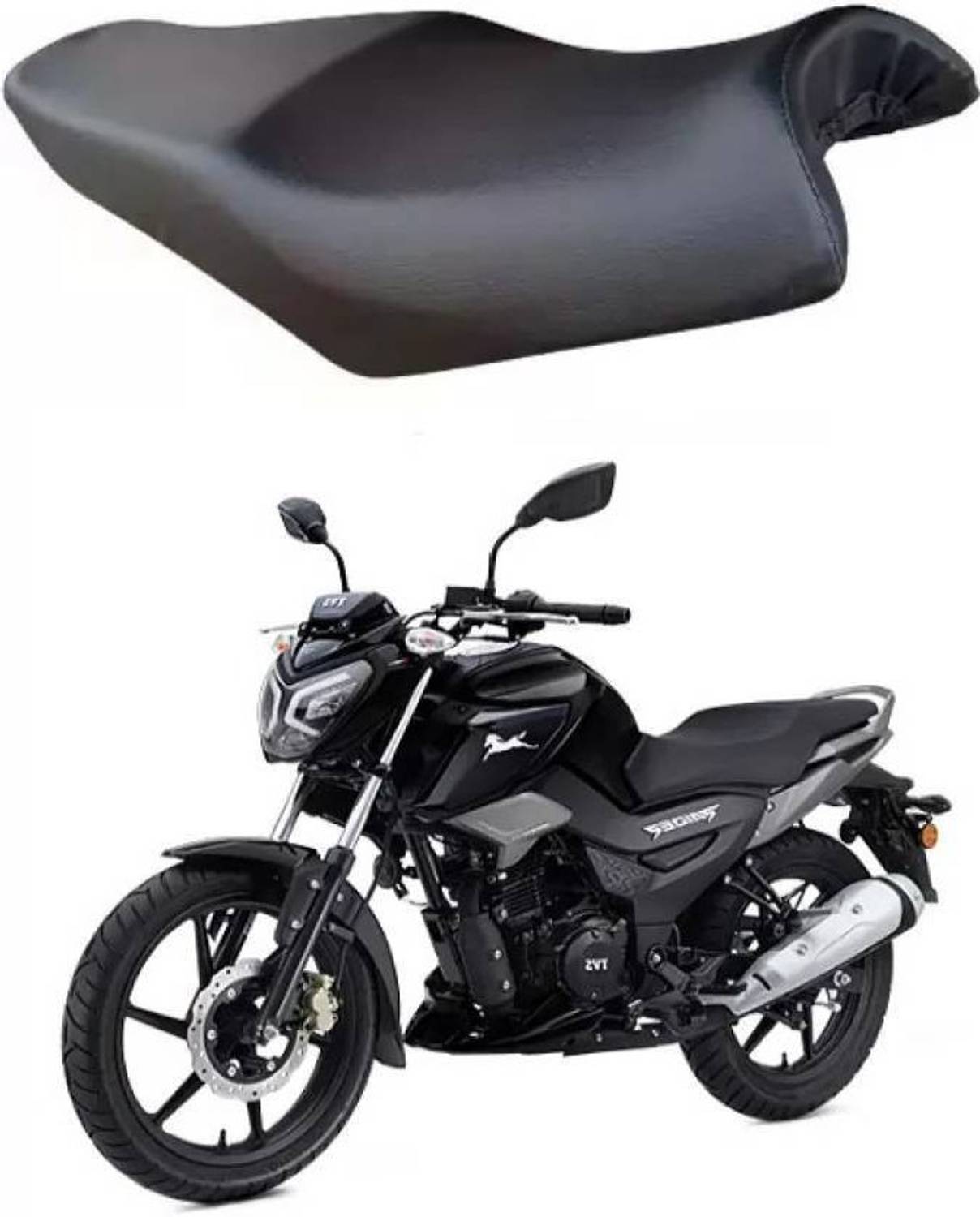 Carbox Enterprises New138-Waterproof Durable Faux Leather Single Bike Seat Cover(TVS Raider 125) Single Bike Seat Cover For TVS Raider 125