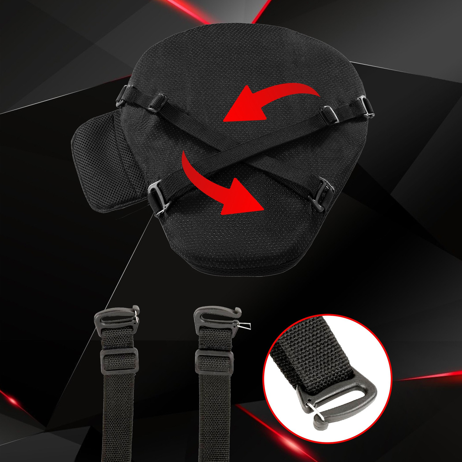 Image of GrandPitstop AirSeat-Sports-Pre Sports Single Bike Seat Cover For Universal For Bike Classic
