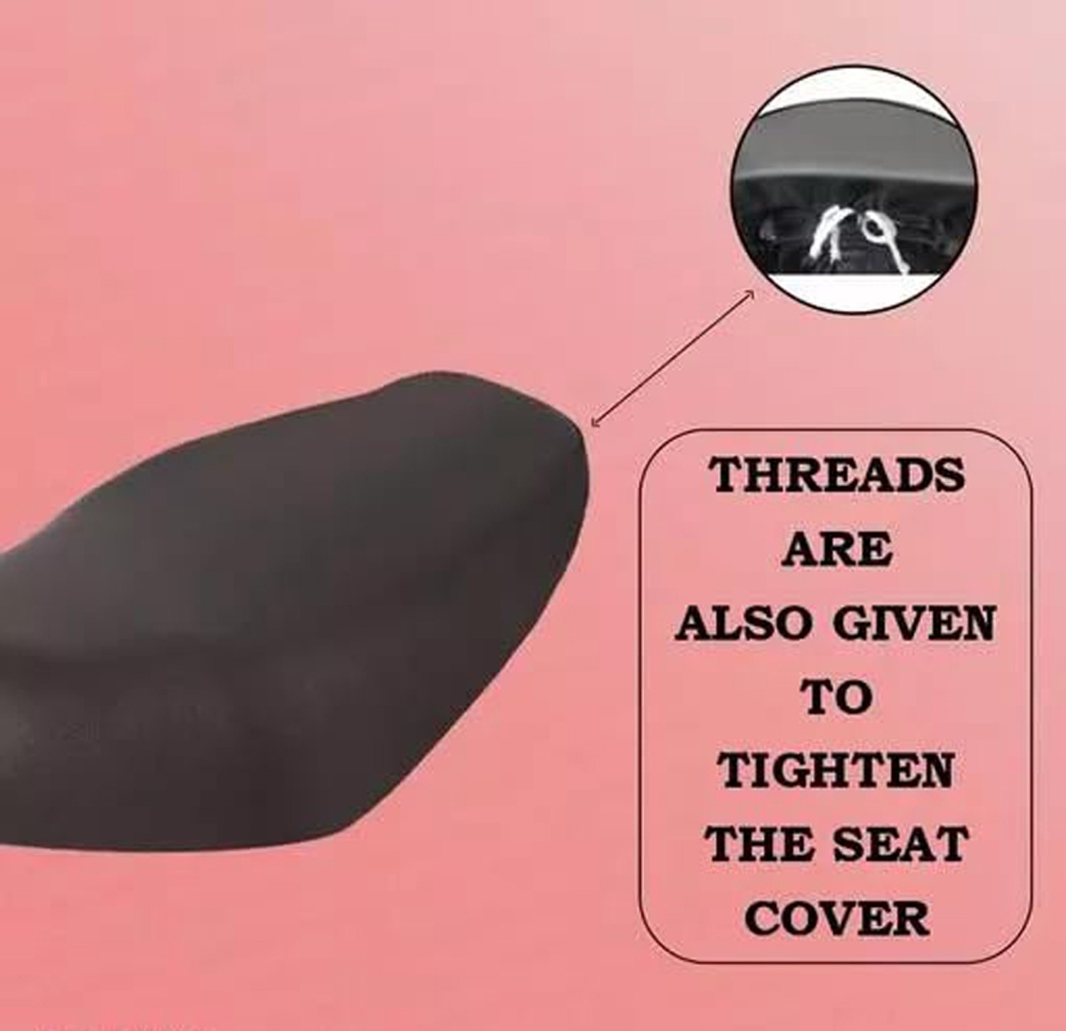 Image of Sanaacreation HF DELUX SEAT COVER 07 Single Bike Seat Cover For Hero HF