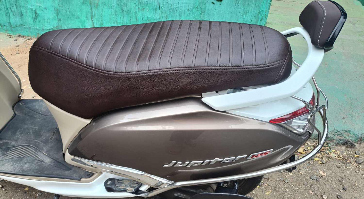 Image of agr Jupi 125 05 Single Bike Seat Cover For TVS Jupiter