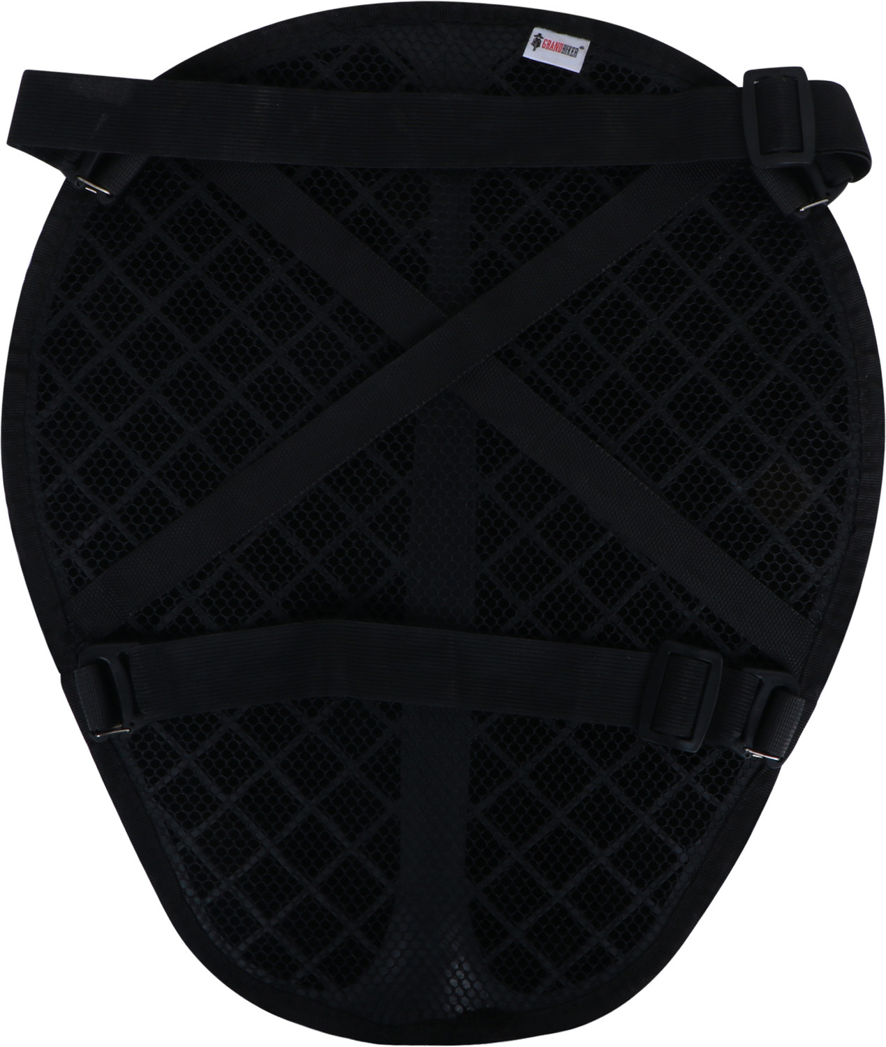 Image of Grandbiker Gel Air Seat Cushion 3D Honeycomb Gel Structure Cover for Long Rides Single Bike Seat Cover For Royal Enfield Meteor 350