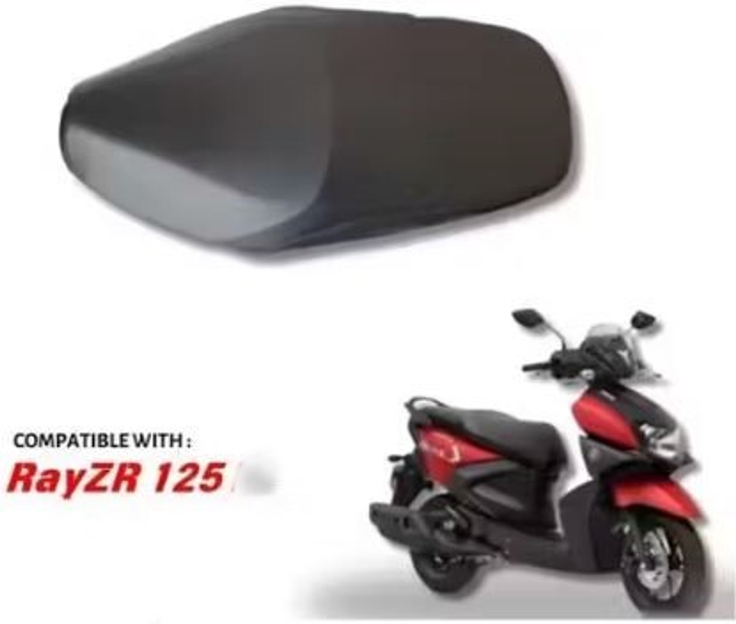 Image of Sanaacreation RAY ZR SEAT COVER 004 Single Bike Seat Cover For Yamaha Ray ZR