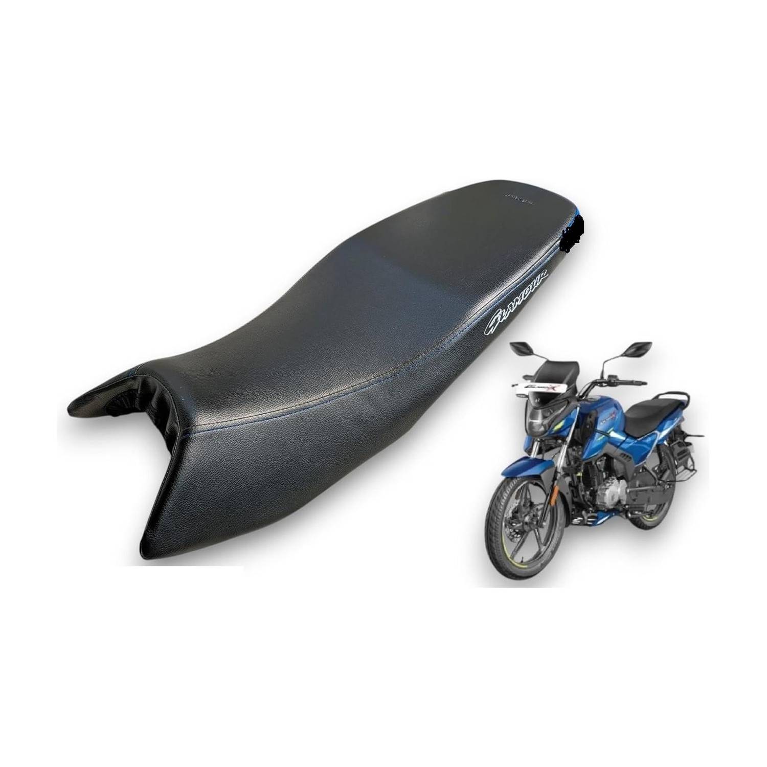 carbox NEW Glamour X 125 Waterproof PU Leather pp125se Single Bike Seat Cover For Hero Glamour