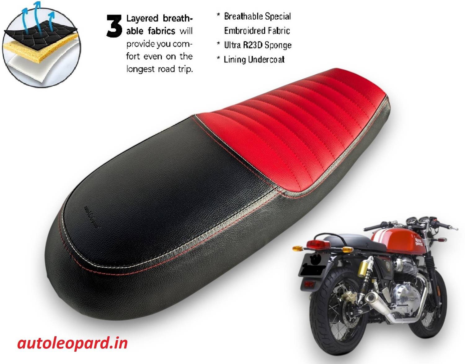 【Continental GT 650】純正シート AUTOLEOPARD Continental GT 650 cafe racer PREMIUM QUALITY SOFT