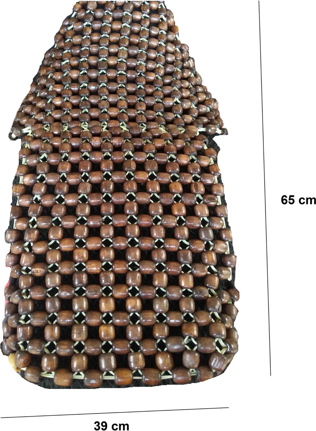 Image of Q1 Beads Acupuncture Design Wooden Beads Bike seat Cover -Full seat Cushion /air Cushion /Gel /seat pad for Bike & Scooty - Pack of 1 (L-Universal fit, Coffee Color) Single Bike Seat Cover For Yamaha, Suzuki, Hero, TVS, Royal Enfield, Honda, Bajaj, Kinetic Avenger 160, Activa 6G, Pleasure, Access 125, Bullet Classic, Maestro Edge, Aviator, Apache RTR 160, Pulsar, CB Shine, Passion Pro, Unicorn, Splendor Plus, Thunder Bird 500, Maestro