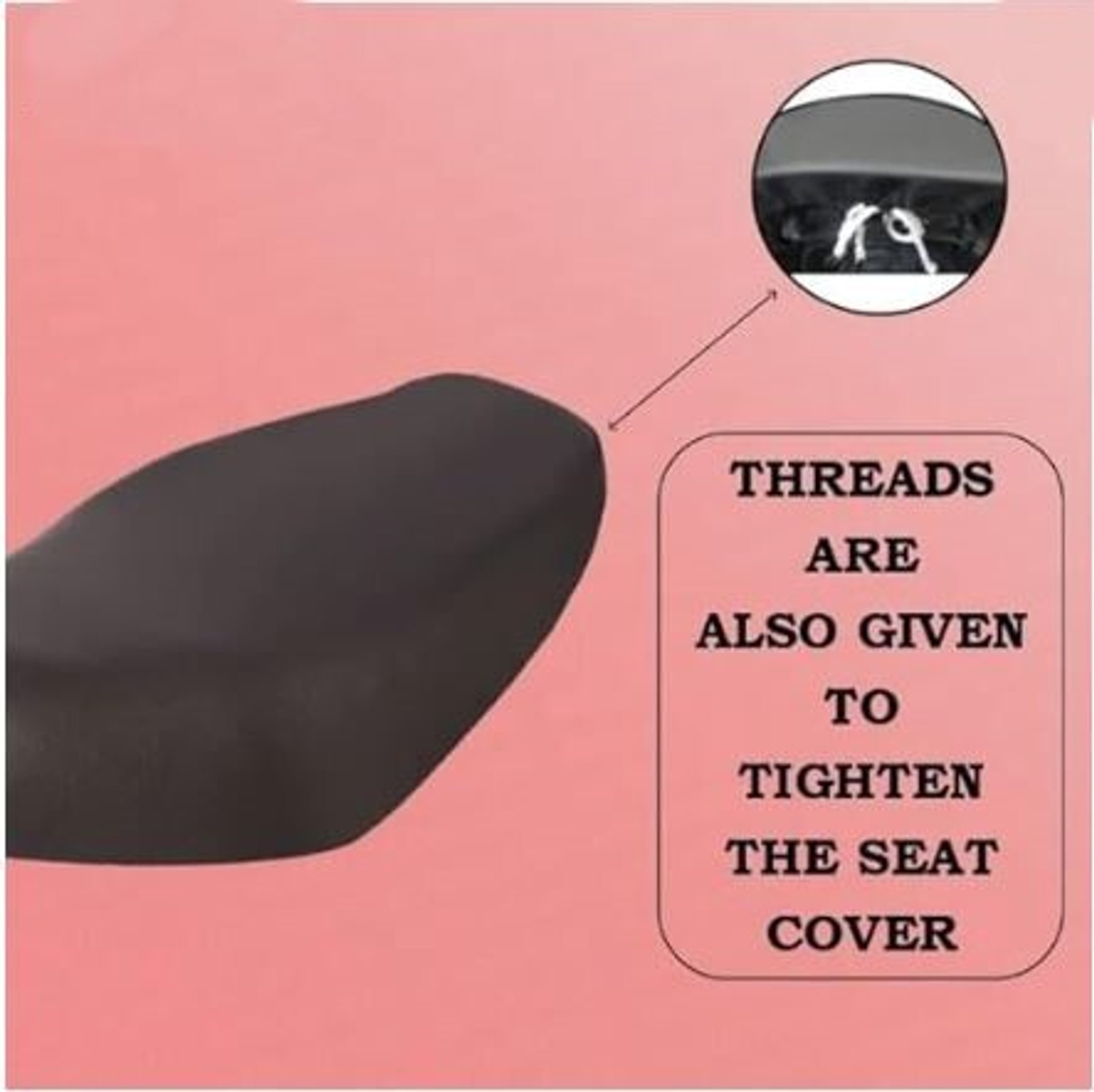 Image of Sanaacreation RAY ZR SEAT COVER 004 Single Bike Seat Cover For Yamaha Ray ZR