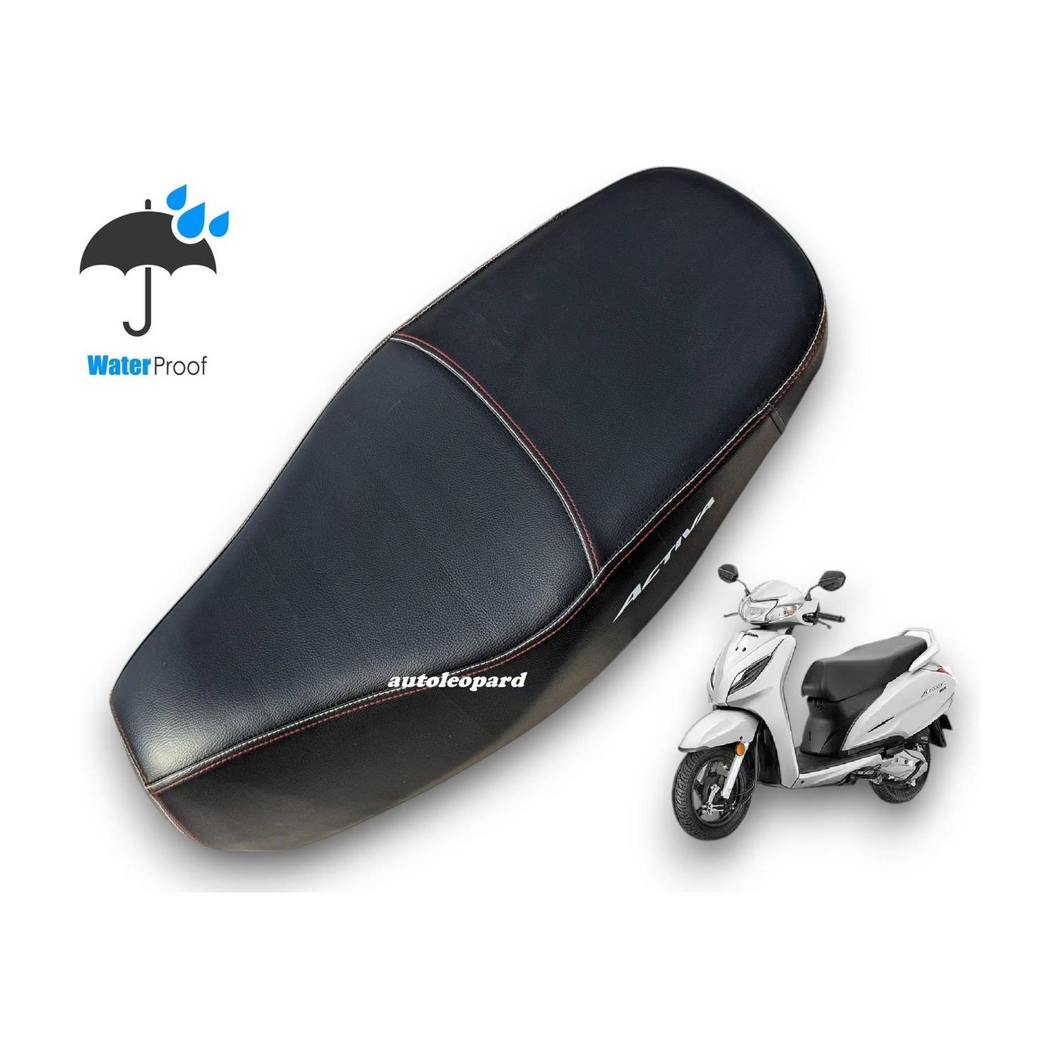 AUTOLEOPARD ACTIVA 6G / 5G / 4G SOFT TOUCH SEAT COVER Single Bike Seat Cover For Honda Activa 6G, Activa 5G, Activa 4G