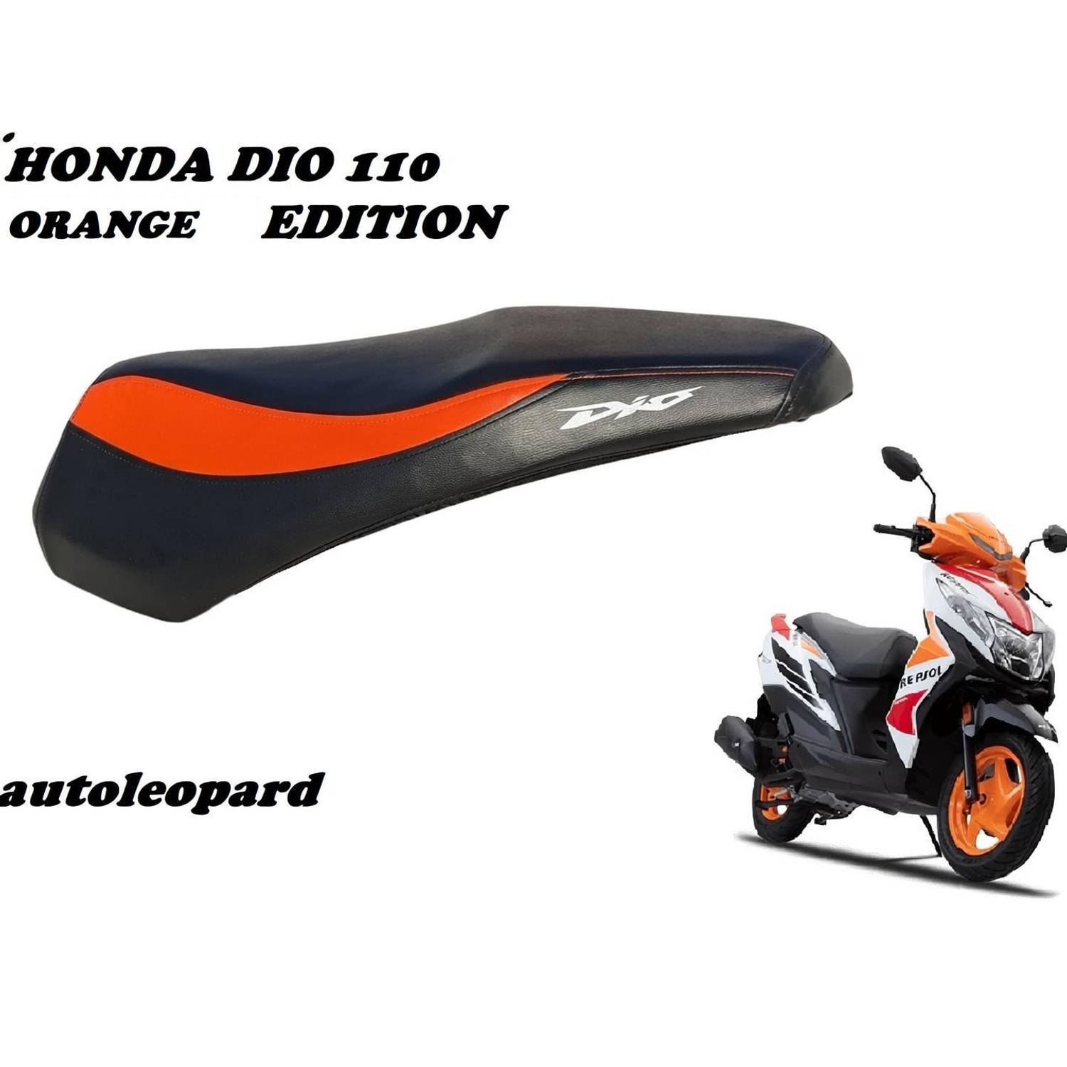 AUTOLEOPARD HONDA DI0 110 SCOOTY SEAT COVER Single Bike Seat Cover For Honda Dio