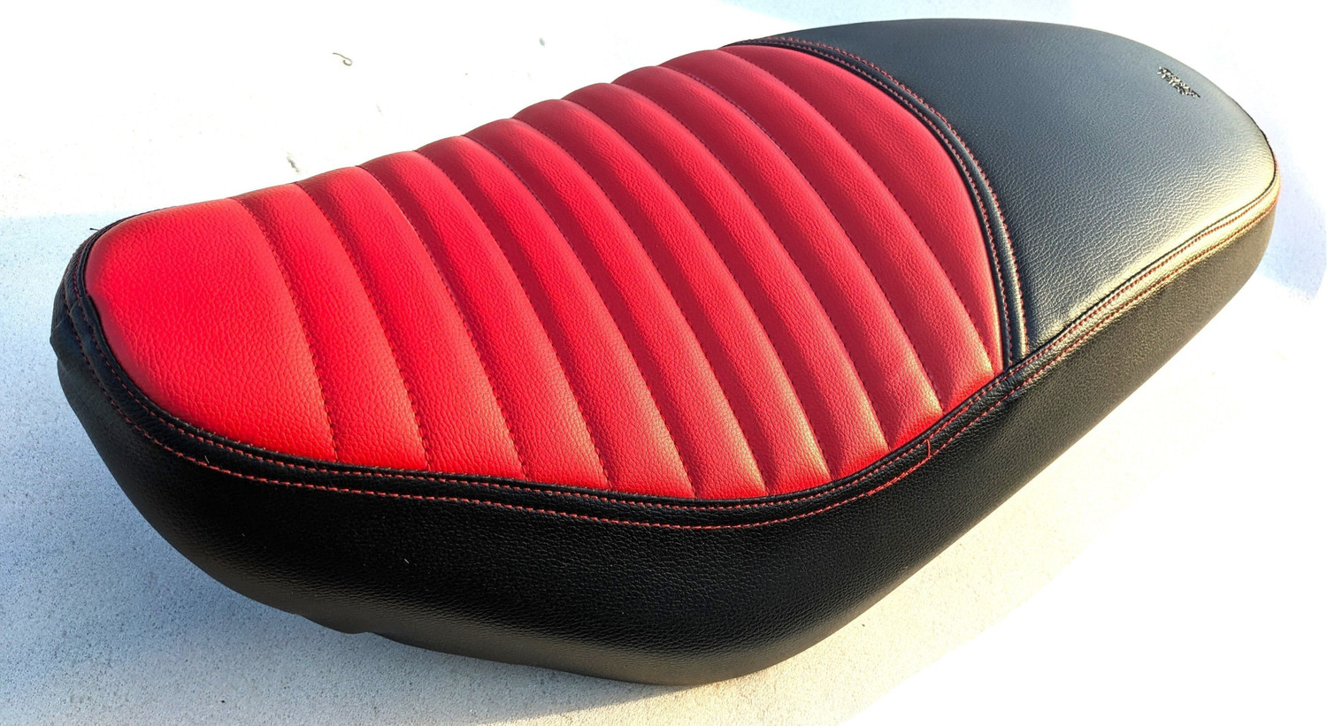 Image of ignitex Luxury Red Heavy Duty Single Bike Seat Cover For Royal Enfield Bullet, Bullet Classic, Classic, Classic 350
