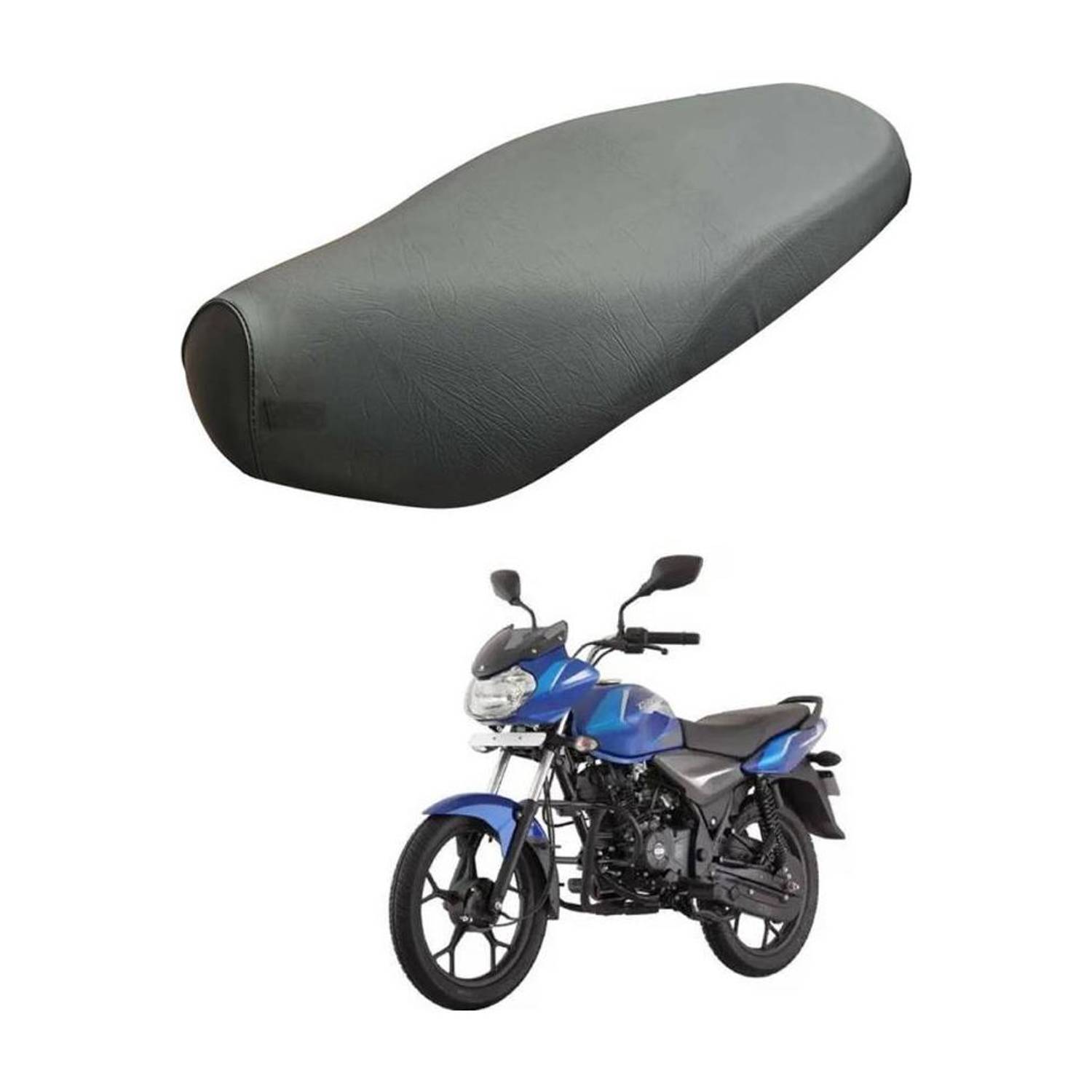 Carbox Enterprises Waterproof Durable Faux Leather Single Bike Seat Cover Single Bike Seat Cover For Bajaj Discover, Discover 100 DTS-i, Discover 125 DTS-i