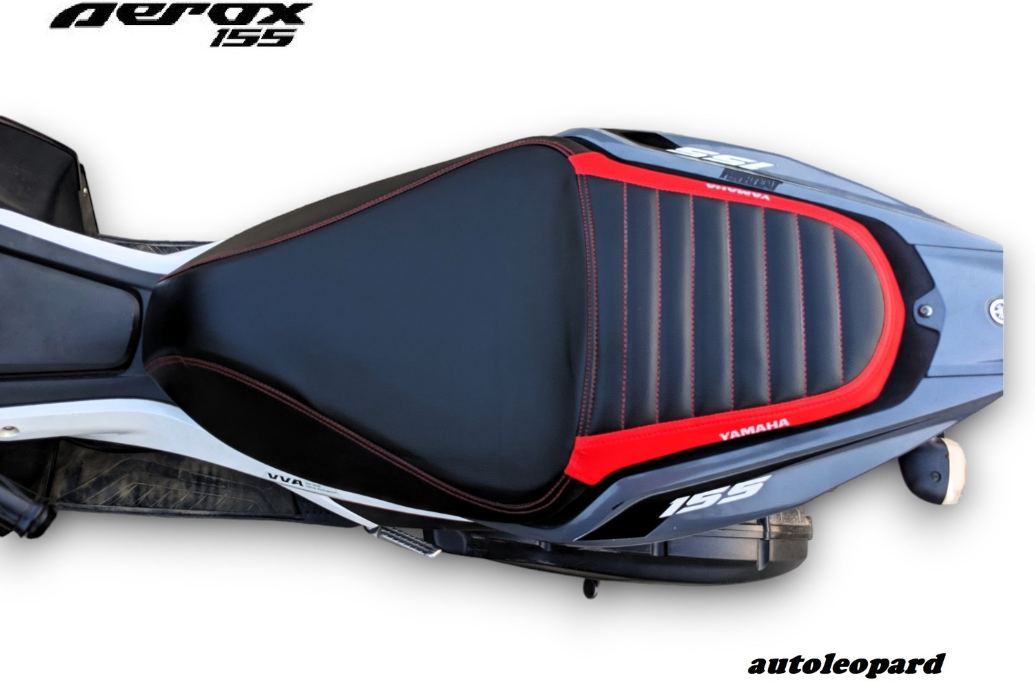 Image of AUTOLEOPARD AEROX 155 SCOOTY SEAT COVER Single Bike Seat Cover For Yamaha Aerox 155