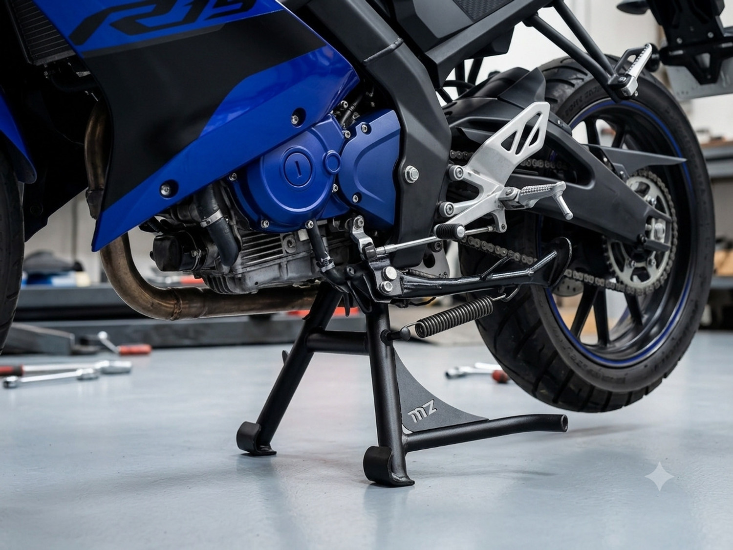 Image of MOXZILLA Bike Centre Stand Compatible for R15 V4 / V4 PRO Direct Fit Bike Centre Stand