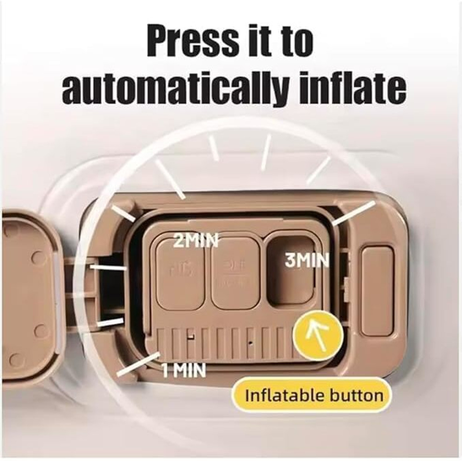 Image of DHYEY ENTERPRISE Single Size Inflatable Air Bed with Built-in Pump (190 x 100 x 40 cm) Leatherette 2 Seater Inflatable Sofa