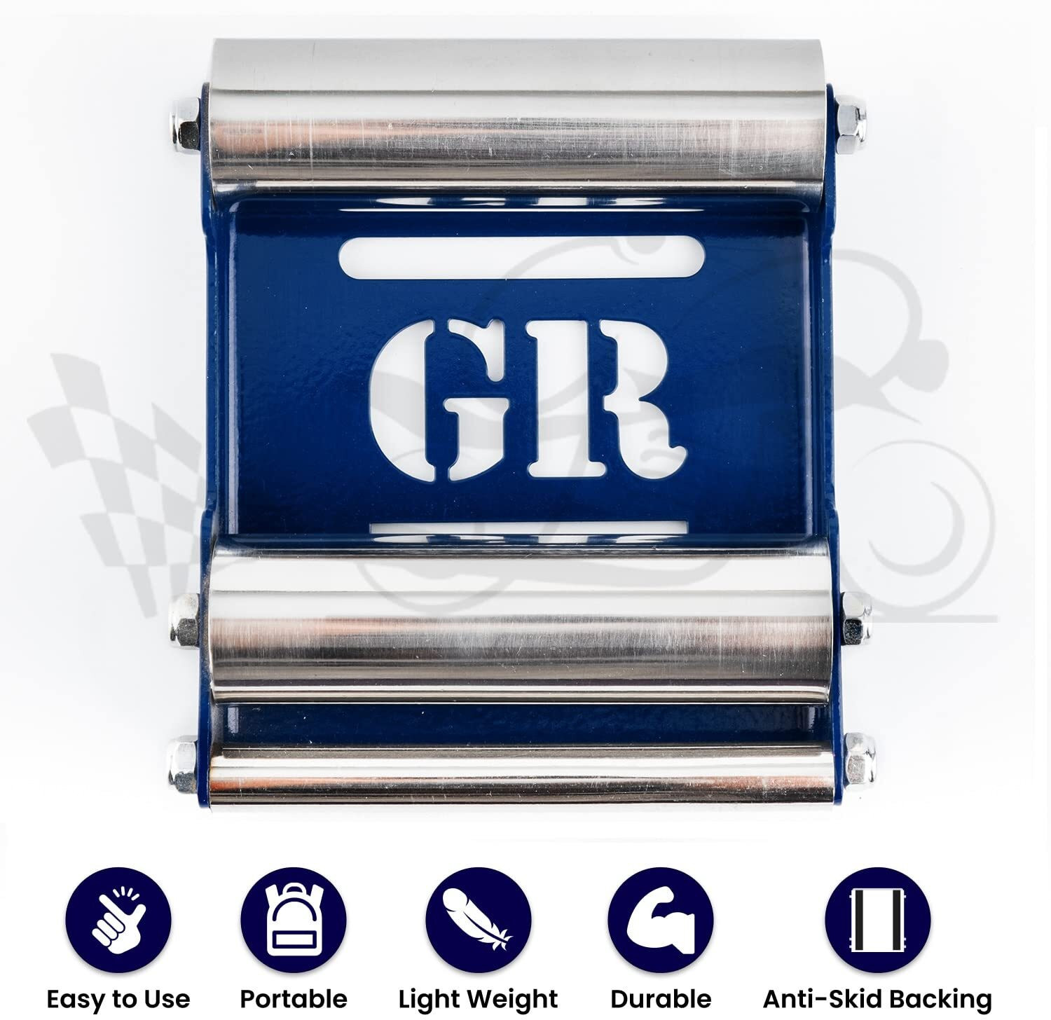 Image of GrandPitstop Paddock Stand Replacement - Wheel Roller for Cleaning and Lubrication GRoller Small Bike Storage Stand