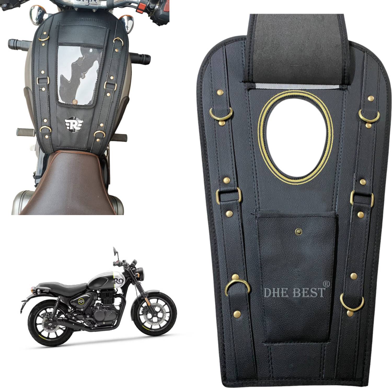 Dhe MotorCycle 59H Petrol Tank Cover for RE Hunter 350 - Image 1