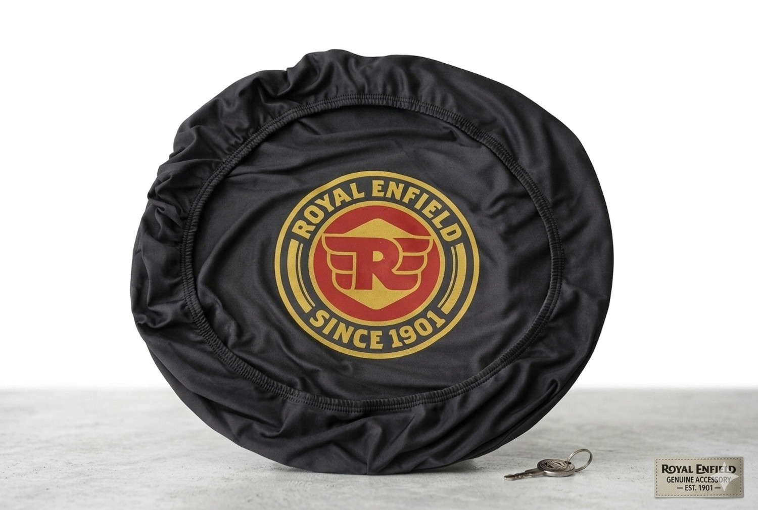 Image of Friendlymall Royal Enfield tank cover Strap Royal Enfield Thunder Bird 350, Thunder Bird 500, Classic 350, Thunderbird 350, Classic 500 Bike Tank Cover