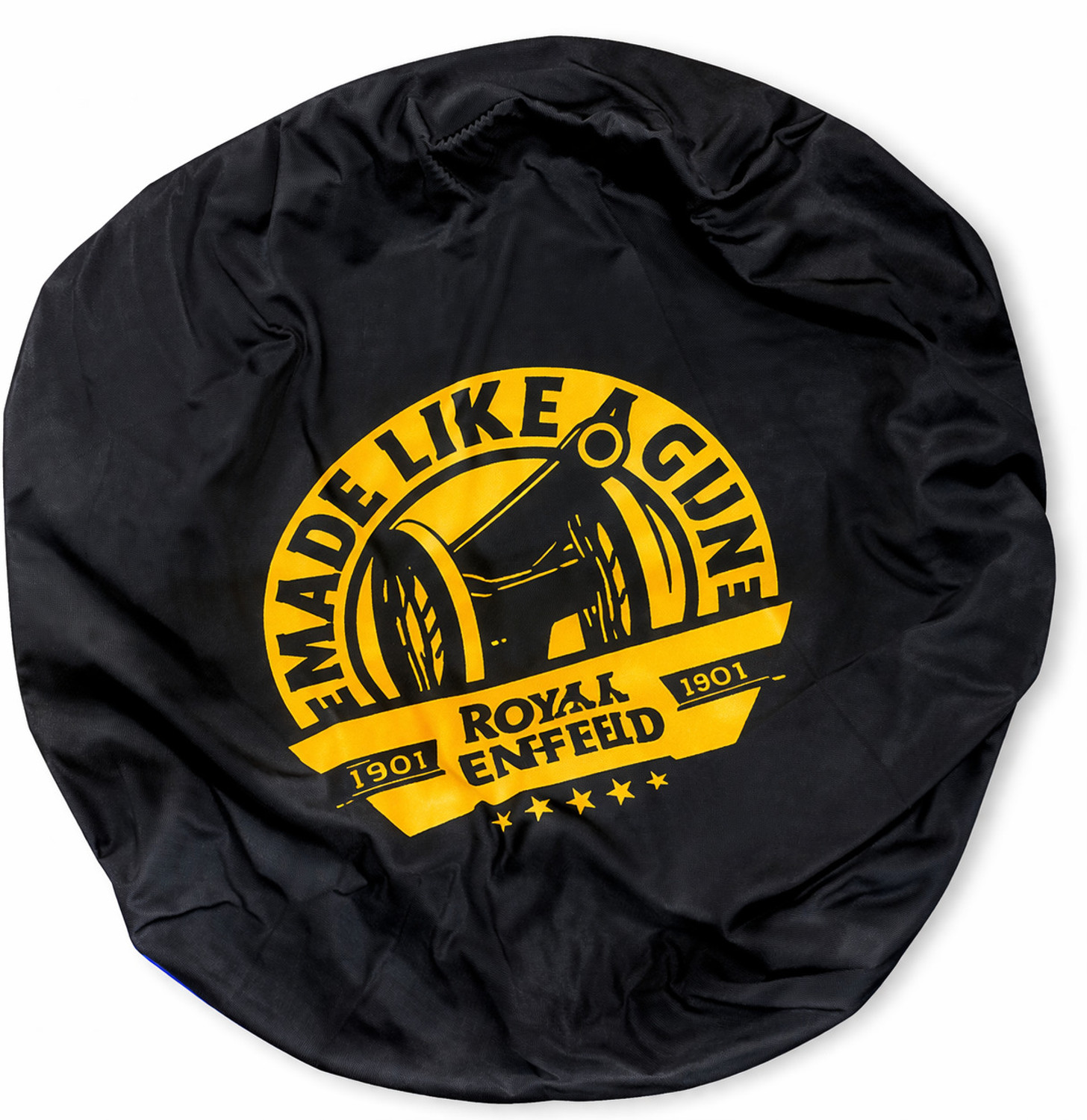 Image of TA tank cover black golden gu Strap Royal Enfield Universal For Bike Bike Tank Cover