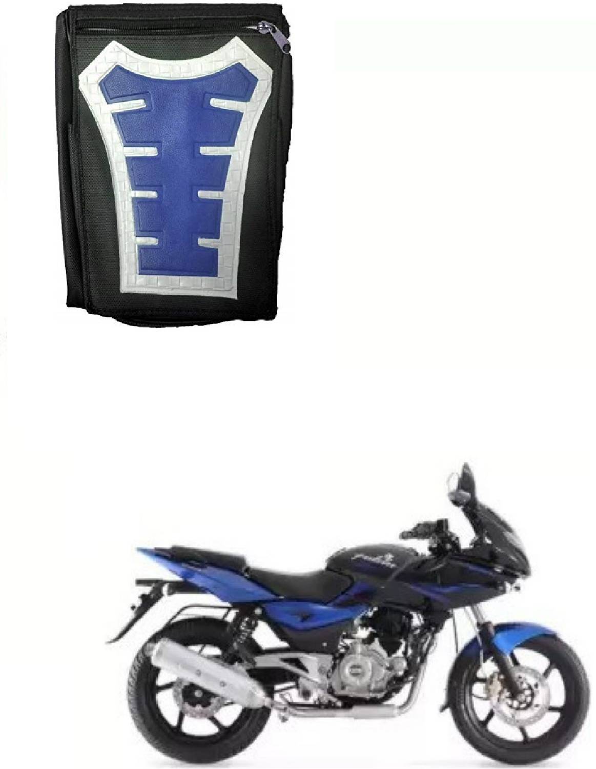 ASESOMECREATION BIKE TANK COVER (BLUE) Strap Bajaj Pulsar 150