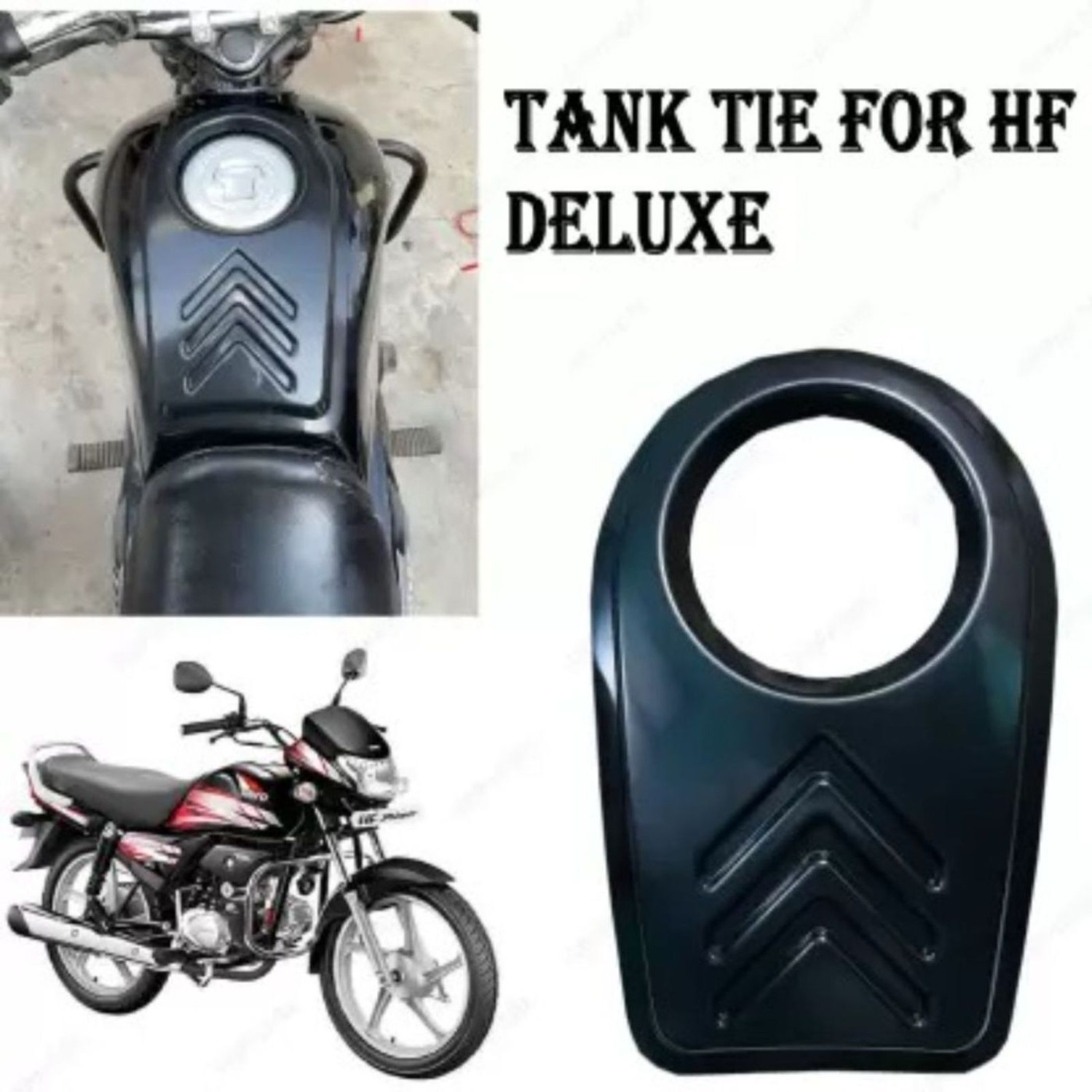 Image of DOLSHACOB HEAVY QUALITY PLASTIC TANK COVER Strap Hero HF Bike Tank Cover