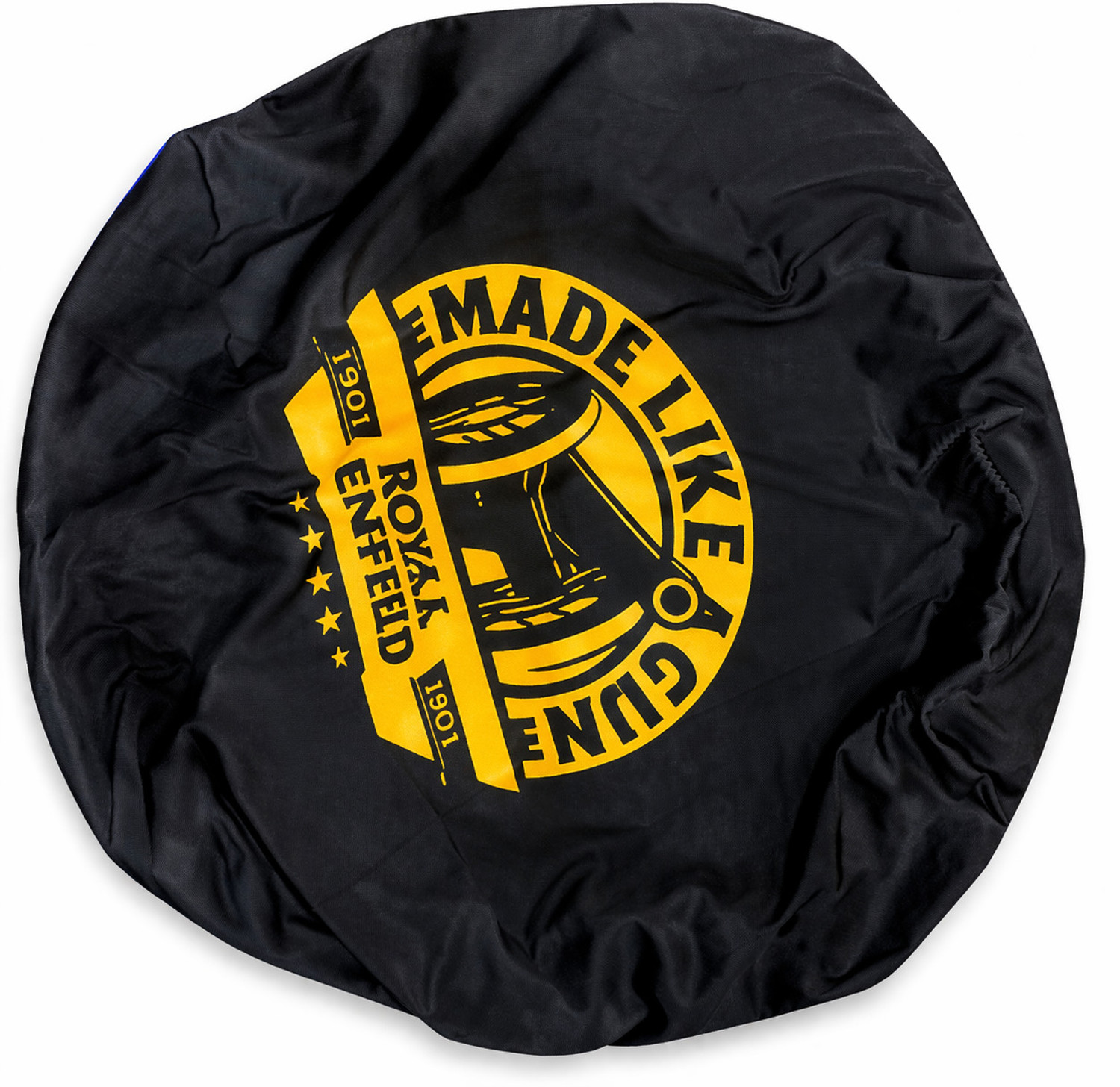 Image of TA tank cover black golden gu Strap Royal Enfield Universal For Bike Bike Tank Cover
