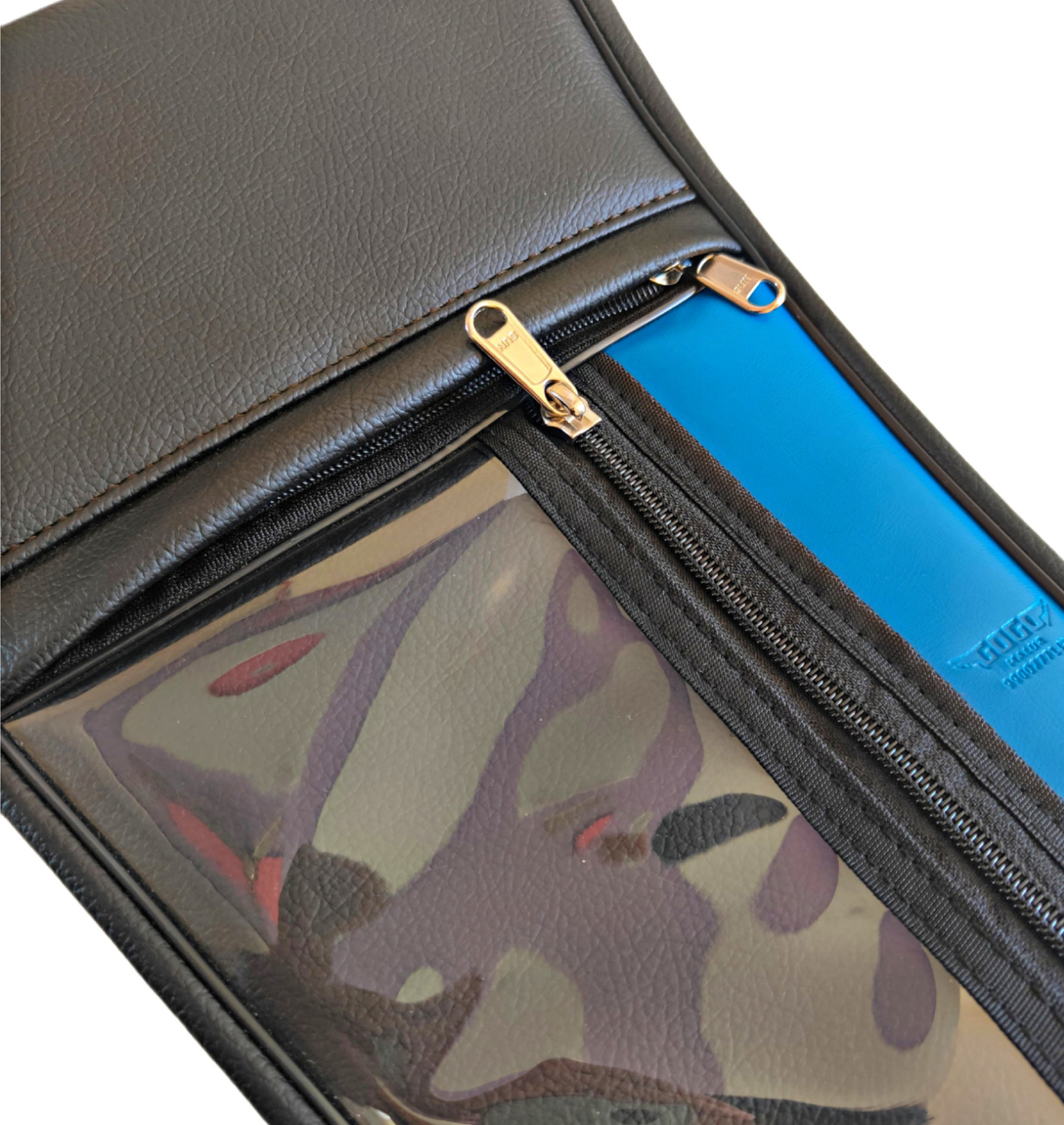 Image of REXIN M D Liners Pulsar 220 premium blue mobile pouch tank cover SZB 9 Strap Bajaj Pulsar 220F, Pulsar 220 DTS-i Bike Tank Cover