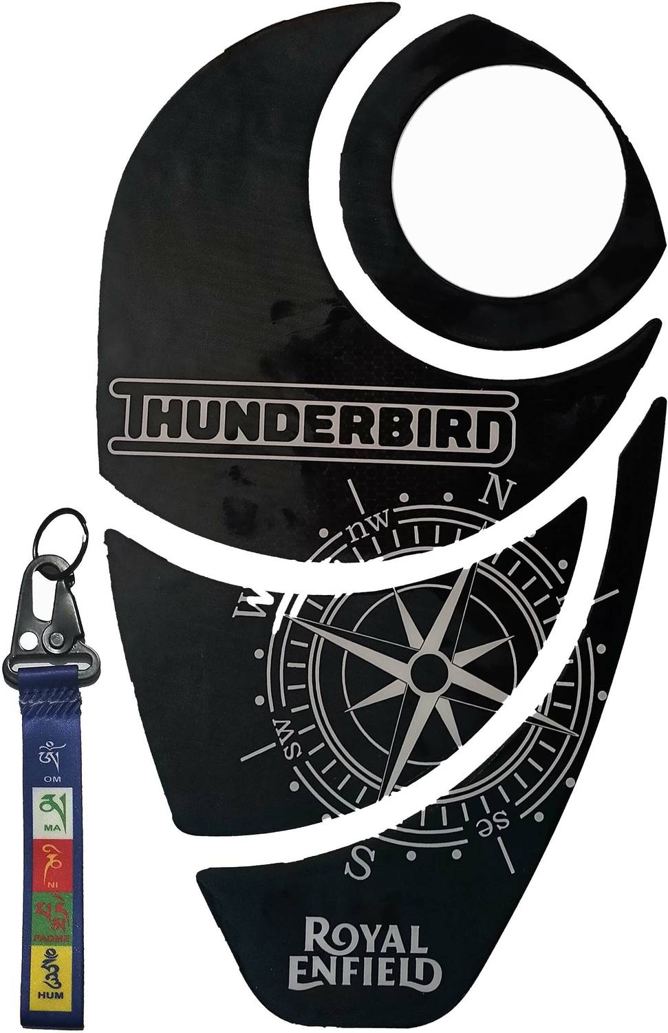 A1GRAPHIX Bullet Bike Thunderbird Tank Pad Protector Sticker 3D Emboss Ba Bike Tank Pad