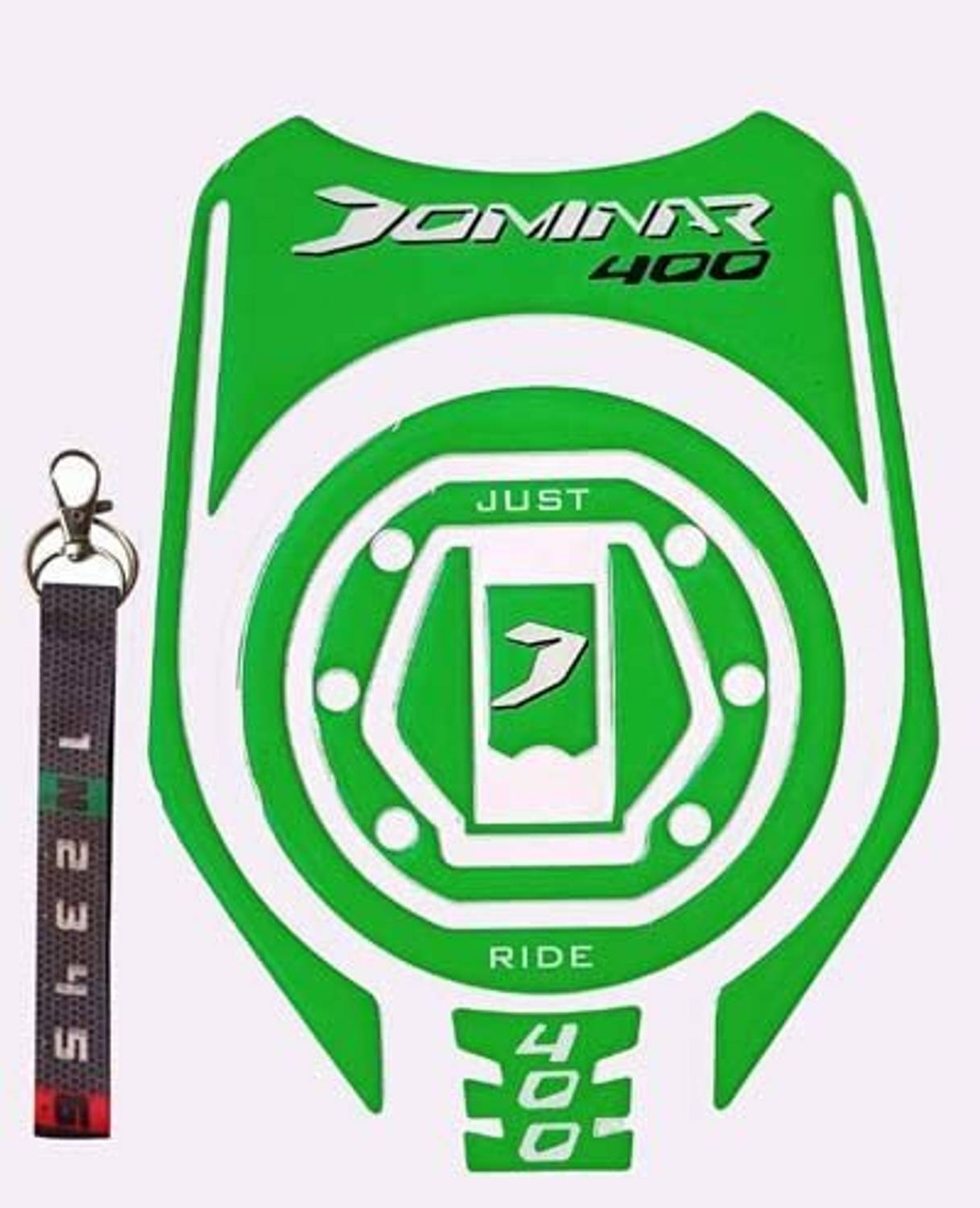A1GRAPHIX Compatible Tank Pad combo Bajaj Dominar 400 + Keyring B Bike Tank Pad