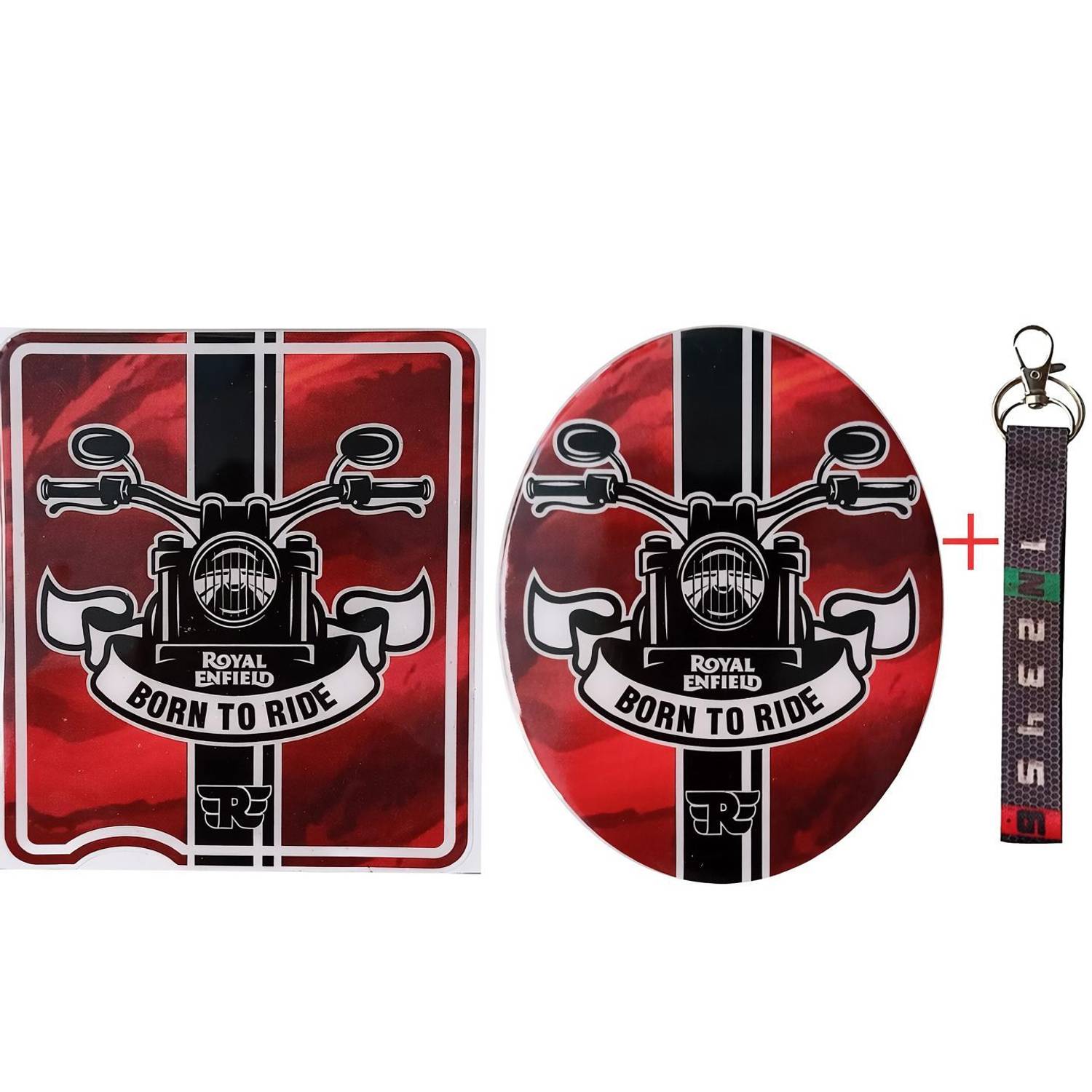 A1GRAPHIX Battery Box+Keyring Bike Tank Pad