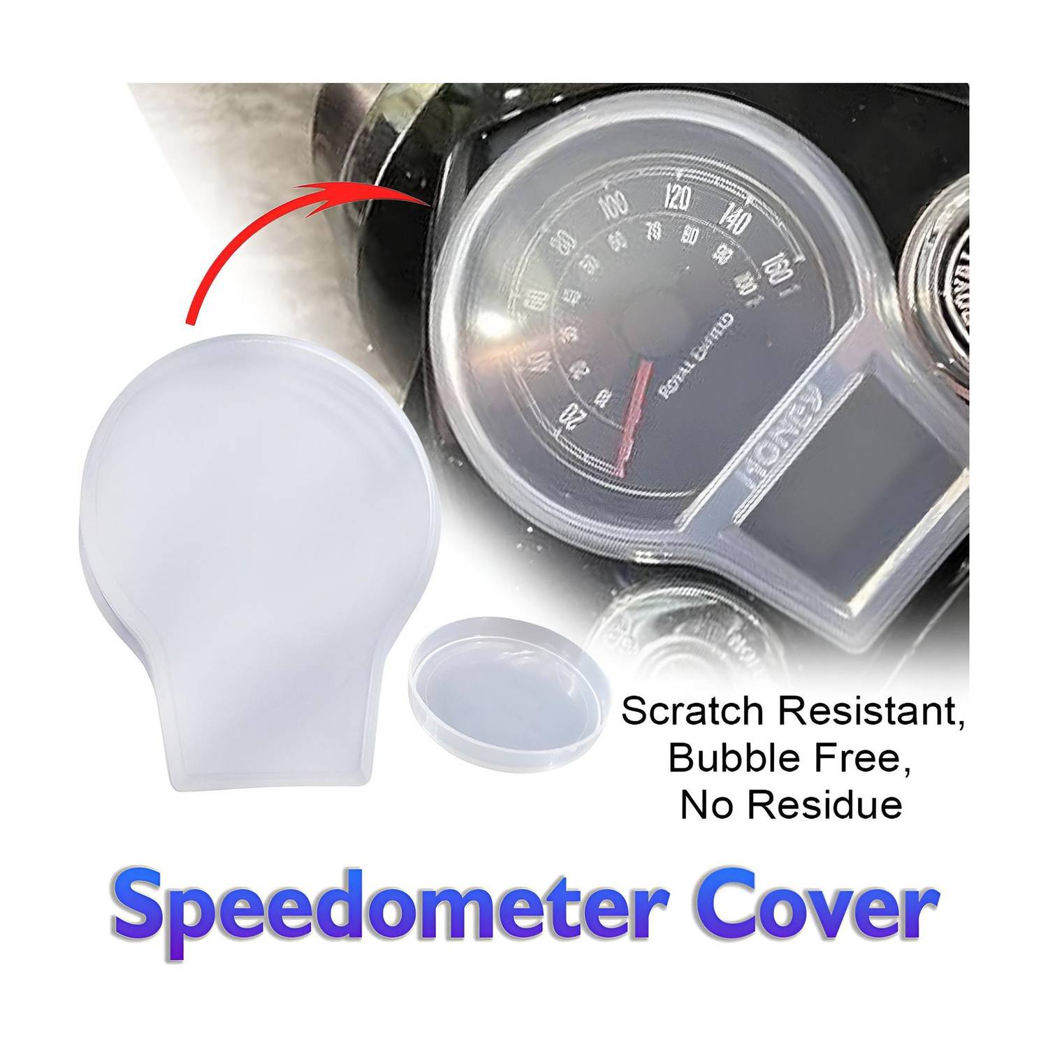 ASRYD Motorcycle Speedometer Cap For Royal Enfield Reborn Classic Meter 350,500 Cap Bike Tank Pad