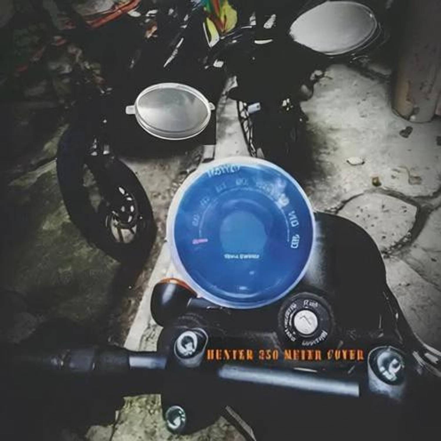 Adino Monsoon Kit Screen Protector Speedometer Cover for re hunter 350 Bike Bike Tank Pad