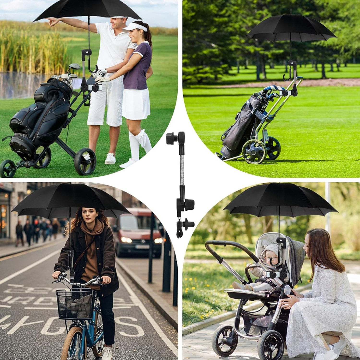 Image of gustave Stroller Umbrella Holder Flexible Arm Bike Umbrella Stand