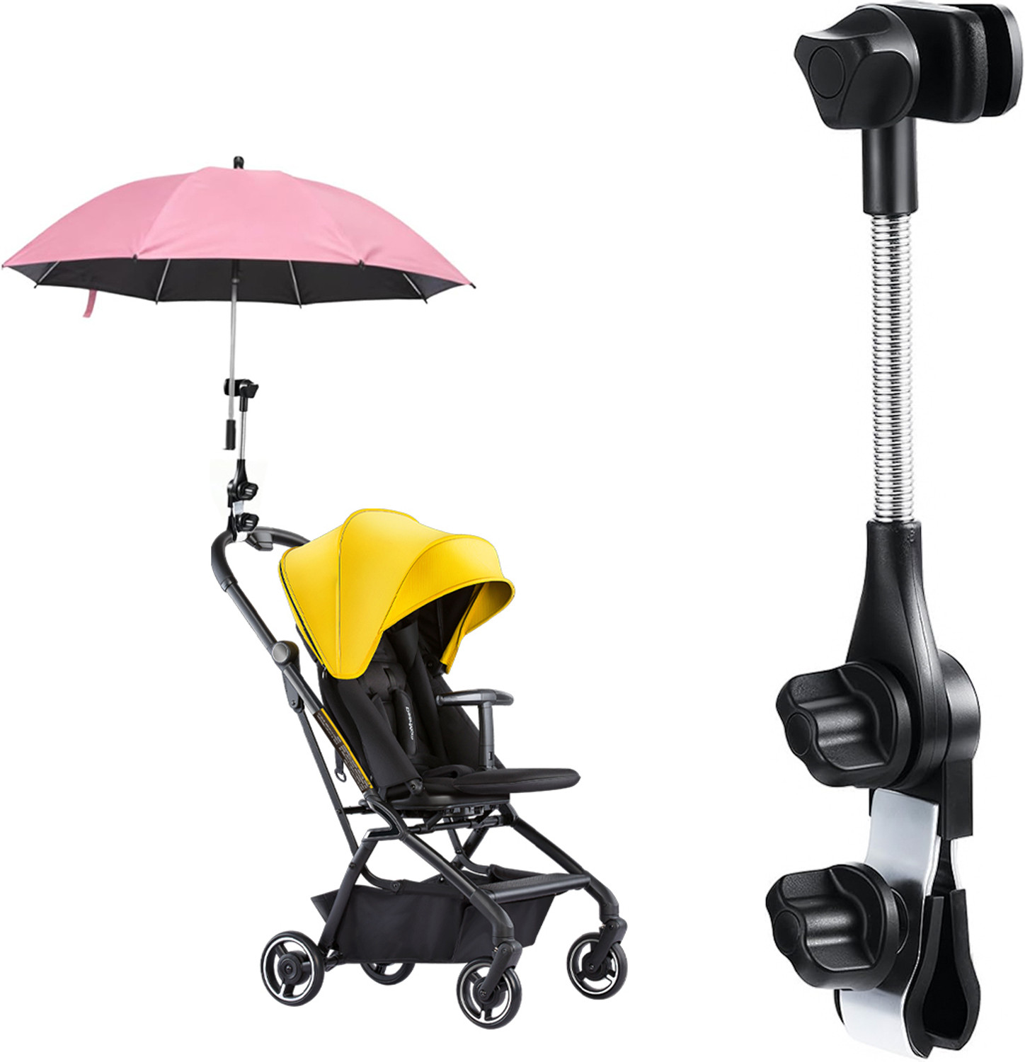 Image of gustave Stroller Umbrella Holder Flexible Arm Bike Umbrella Stand