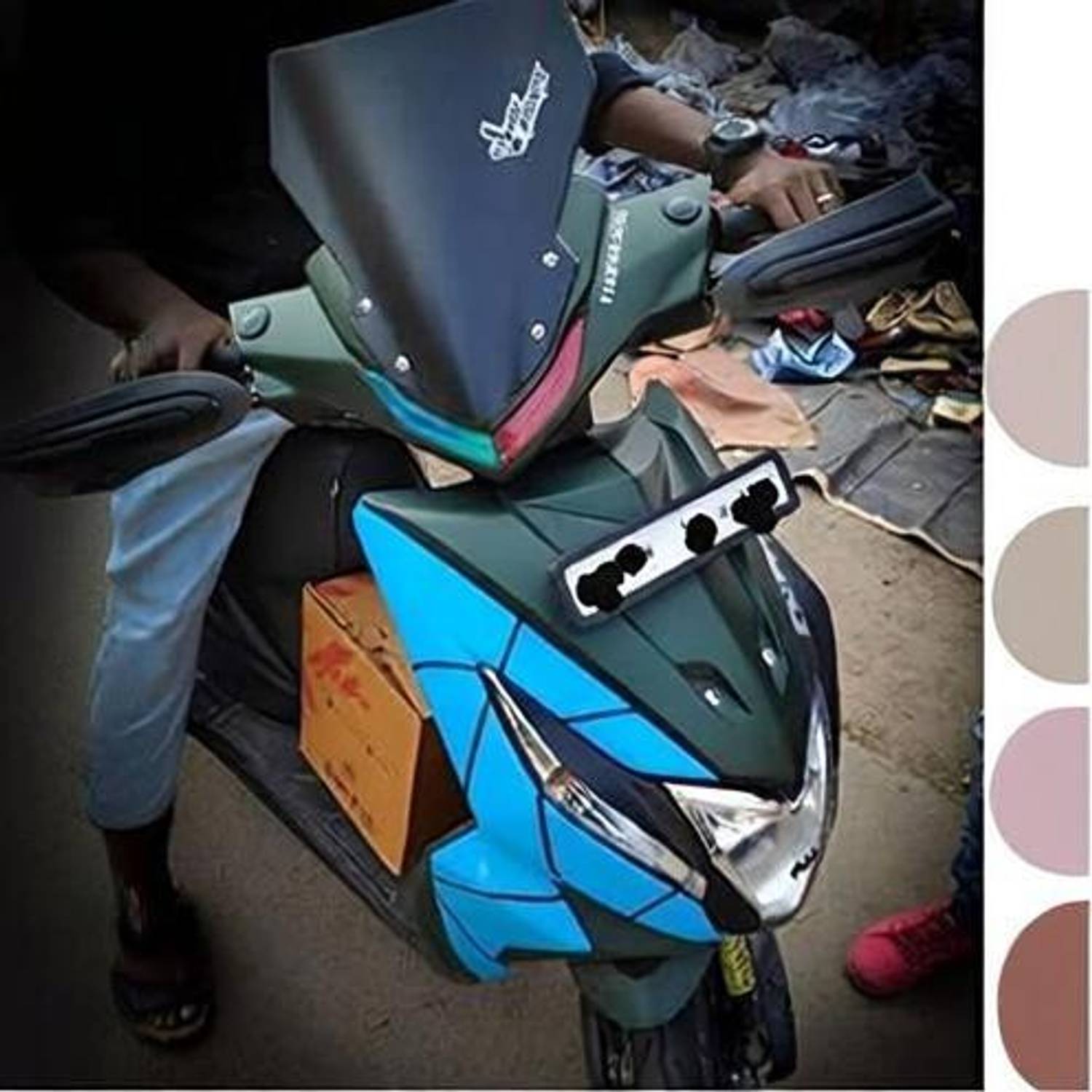 auto trends FZ LONG VISOR/WINDSHIELD Bike Windshield