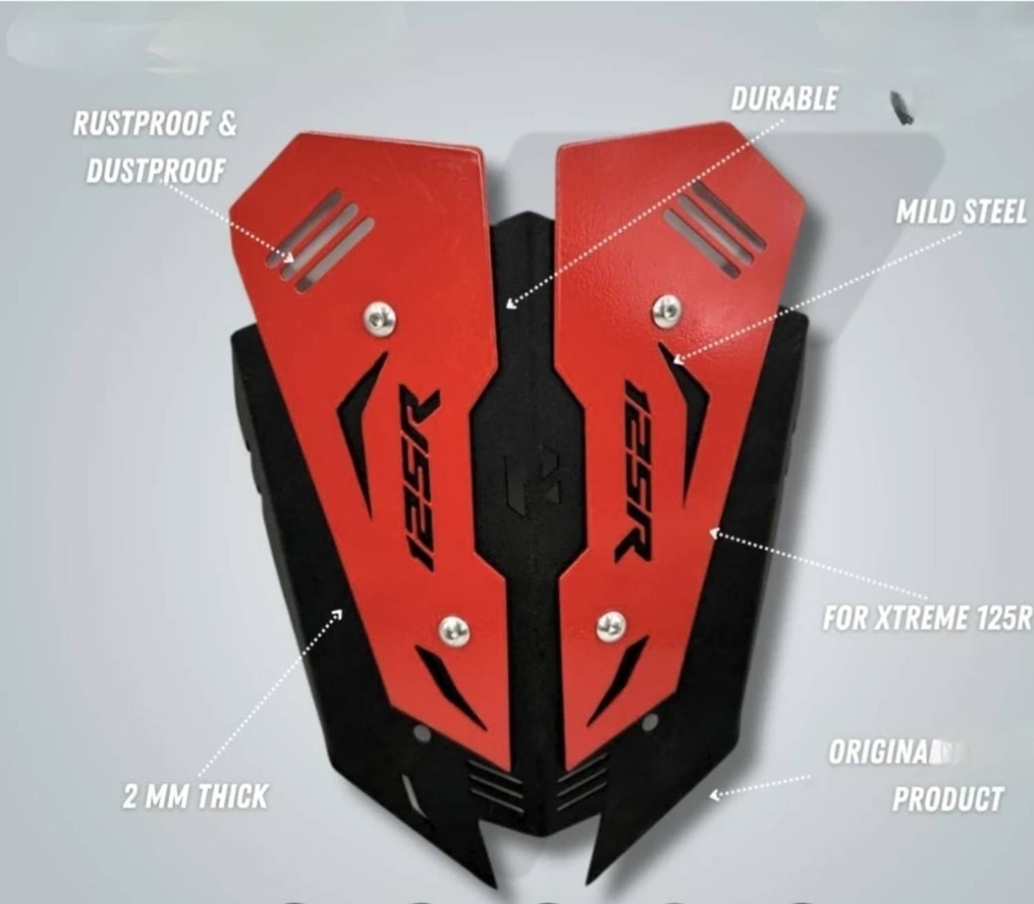 AAMBEtraders Xtreme 125R RED Visor for Xtreme 125R | Scratch & UV Resistant Bike Visor Bike Windshield