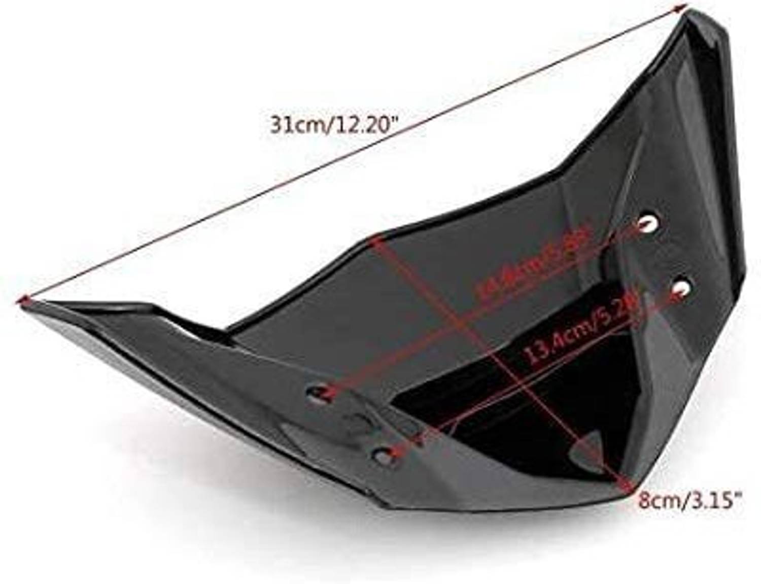 VDBULLET FZ Version 2 Visor Glass Bike Windshield - Image 3