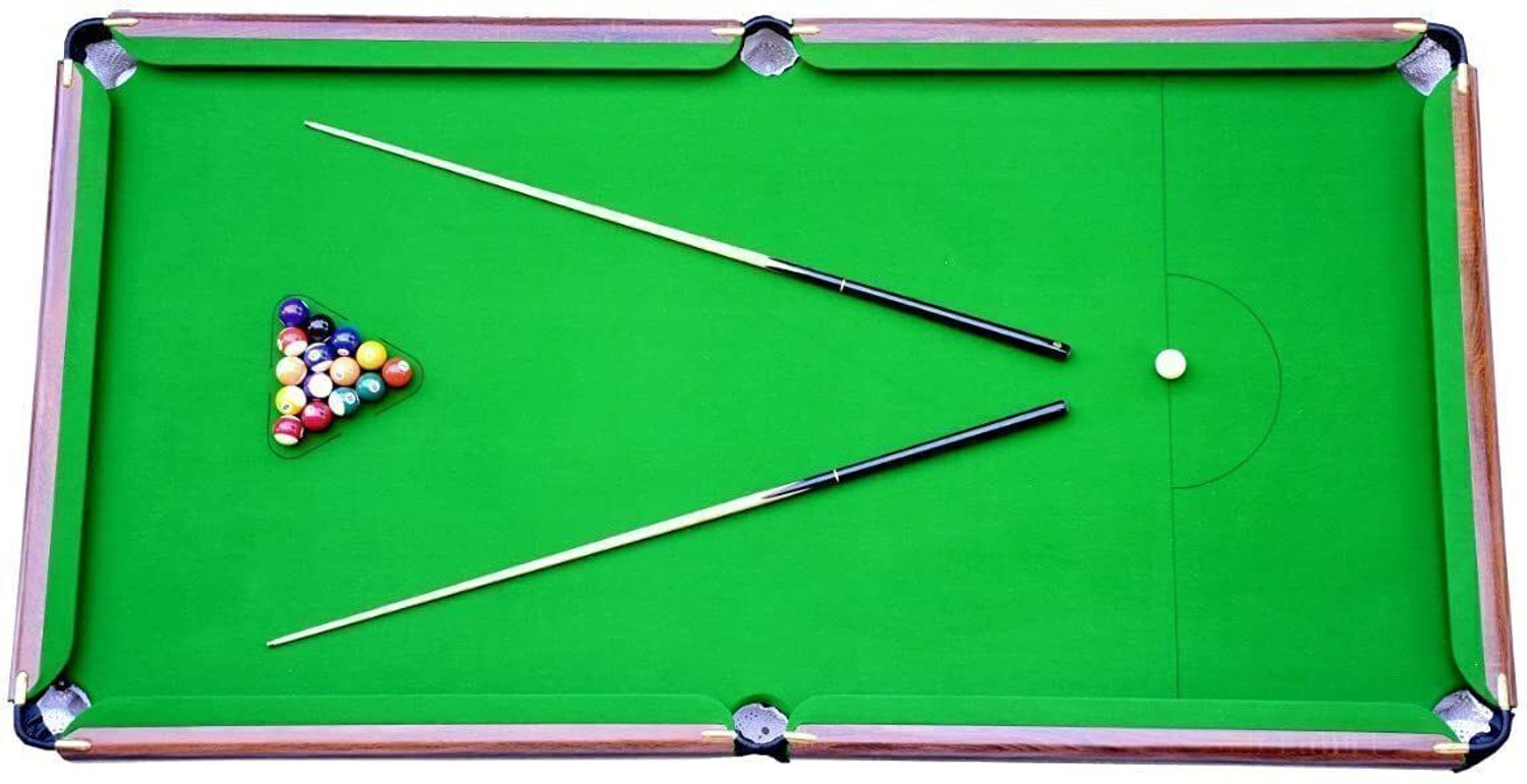 Image of Khalsa Moveable on Wheels Pool Table(Billiard Table) 8x4 FT,Top 18mm Billiards Table