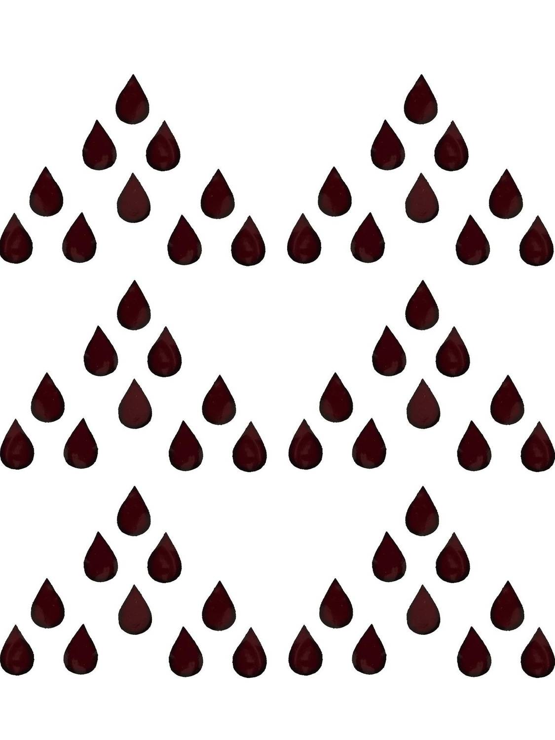 Bawree Tear Drop Premium Velvet Tilak Shape Forehead Sticker Forehead Maroon Bindis