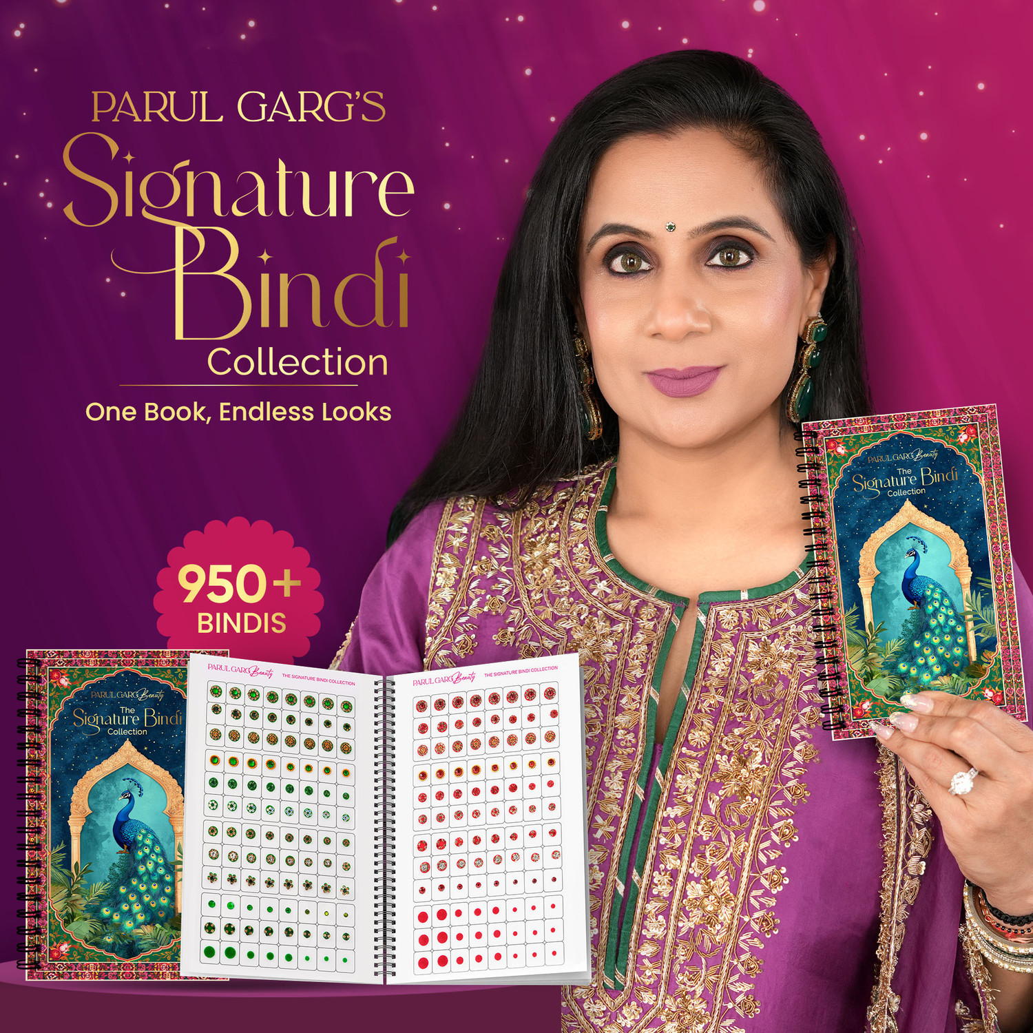 Image of Parul Garg Signature Bindi Book - 960 Designer Bindis for Bridal & Festive Looks, Forehead Multicolor Bindis
