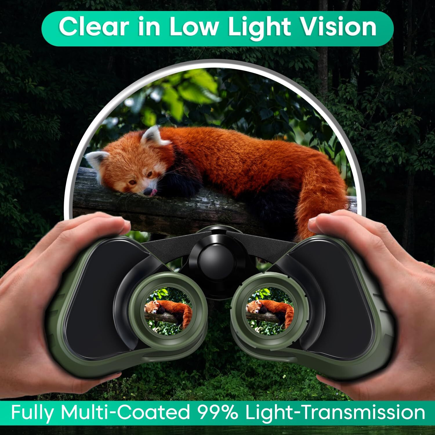 Image of sounce 8x40 HD Binoculars with BAK4 Prism for Bird Watching & Travel Binoculars