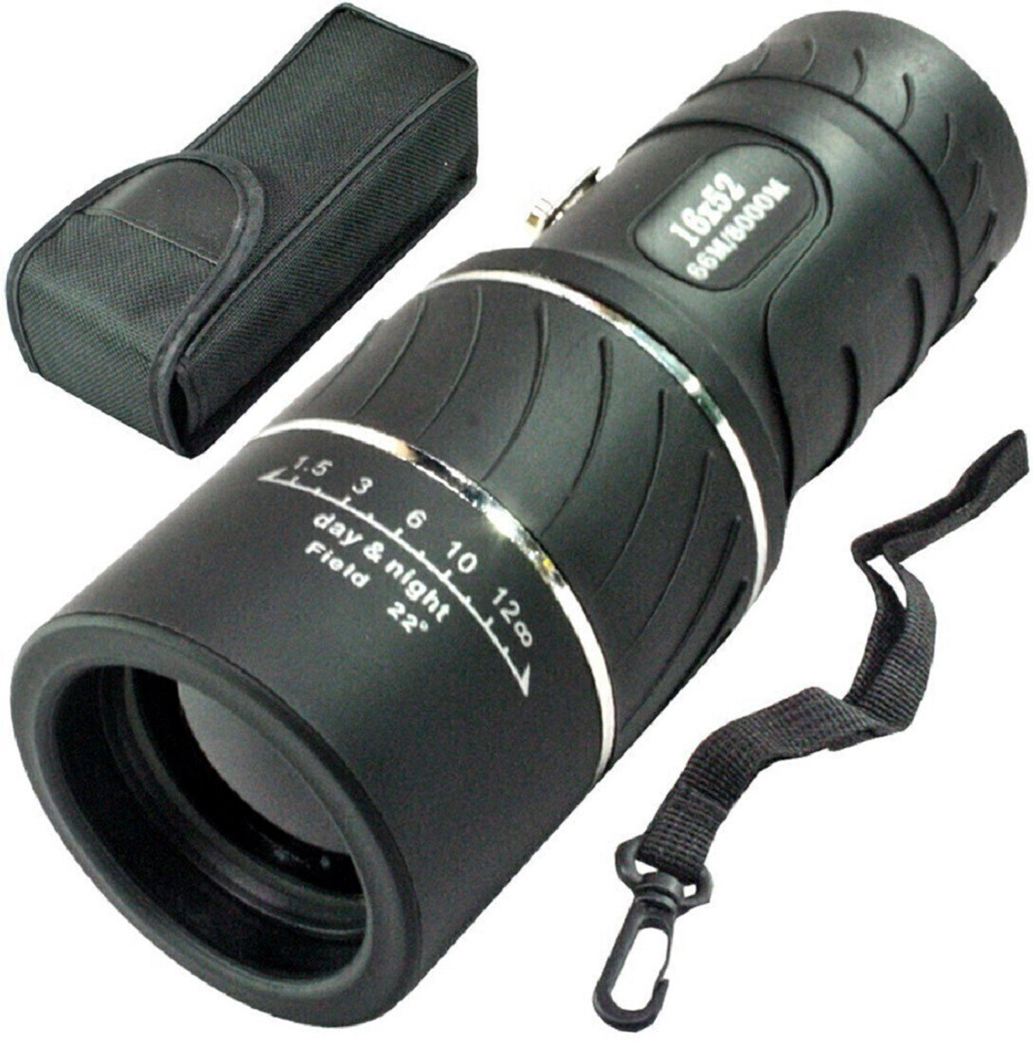 Image of Justakeit 16X52 Powerful Prism Binocular Monocular Telescope with Pouch.. Monocular