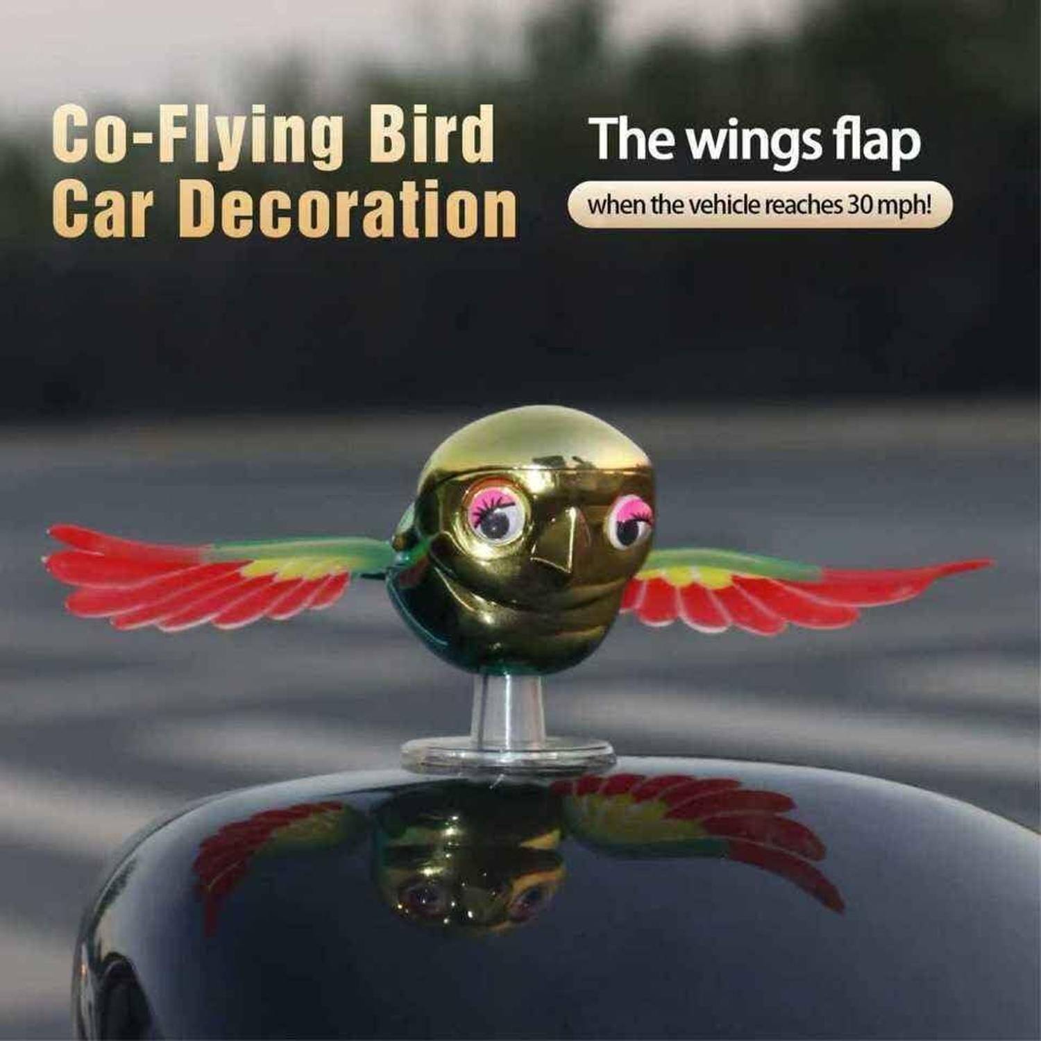 LOVMOTO Car Decoration Accompanying Bird | Cute Flying Bird Car