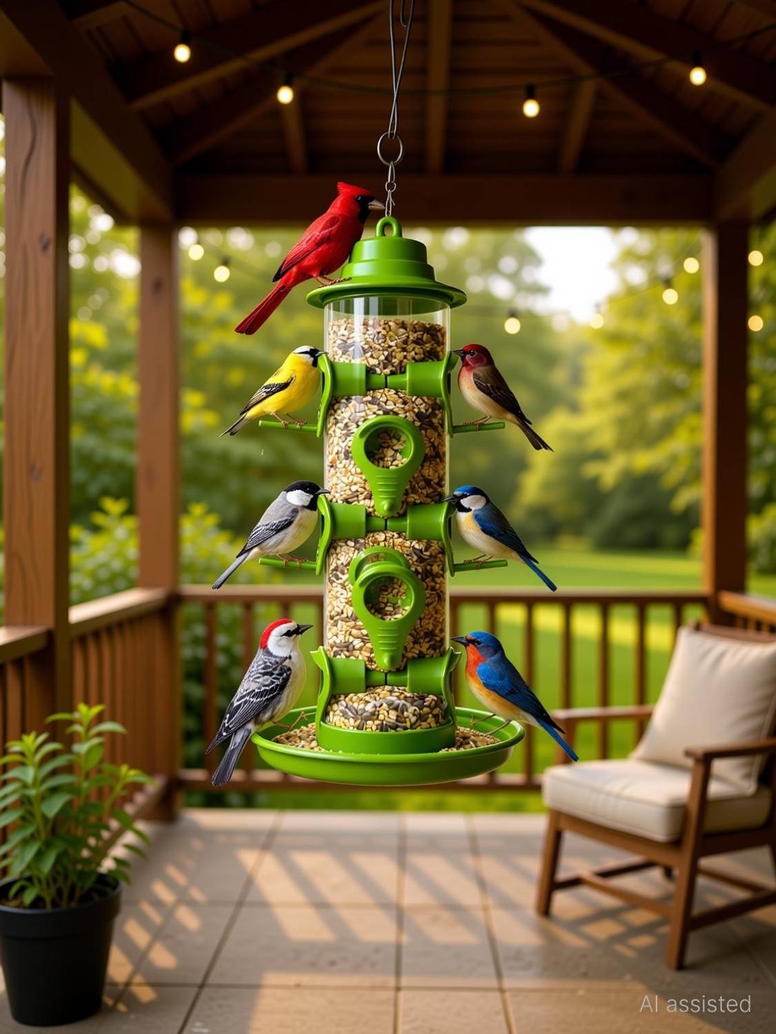 Avirox Blue Bird Bird Feeder