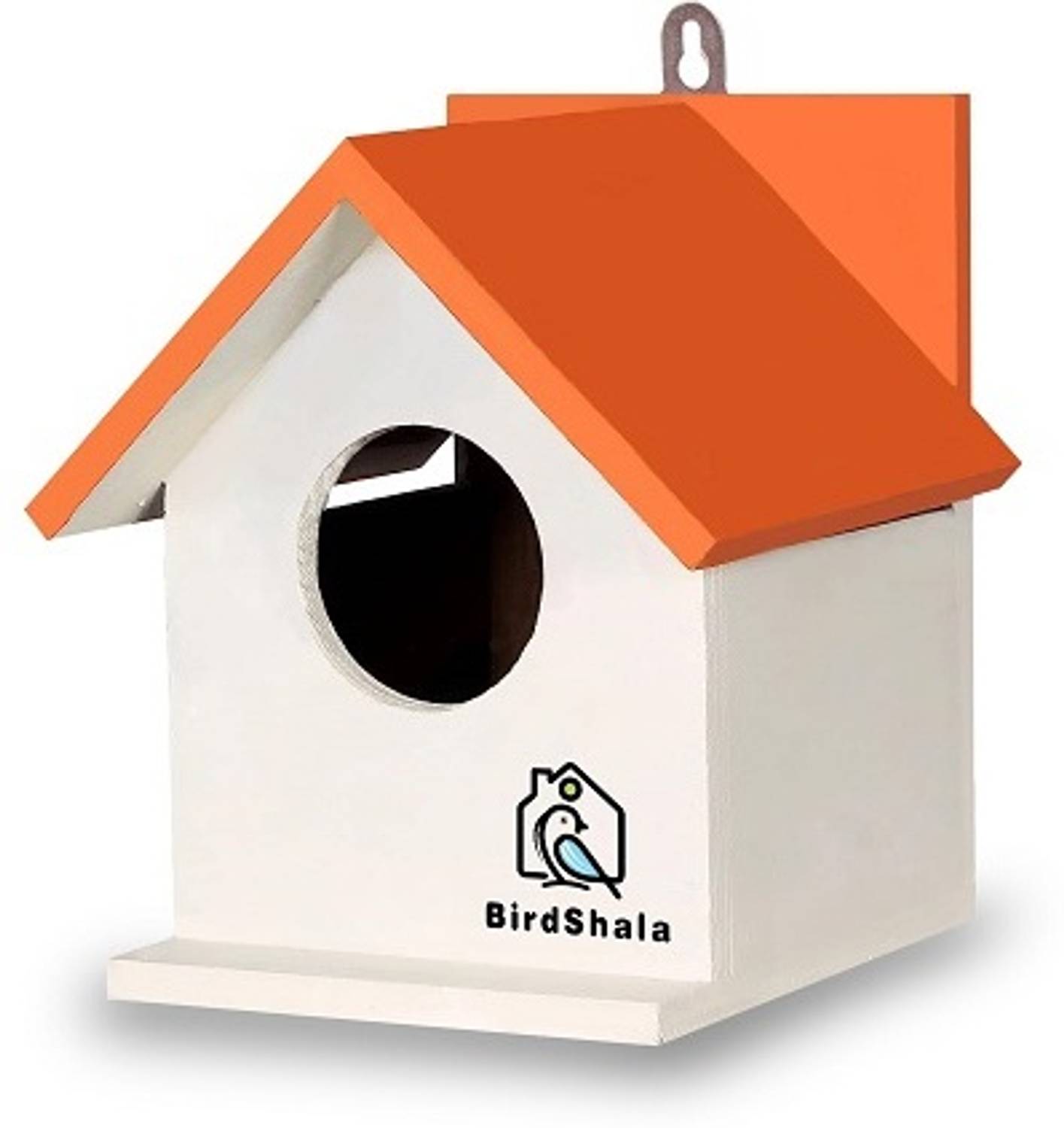 BIRDSHALA Bird House for Sparrow, Budgies & Finches with Air Ventilation and Mounting Hook Bird House