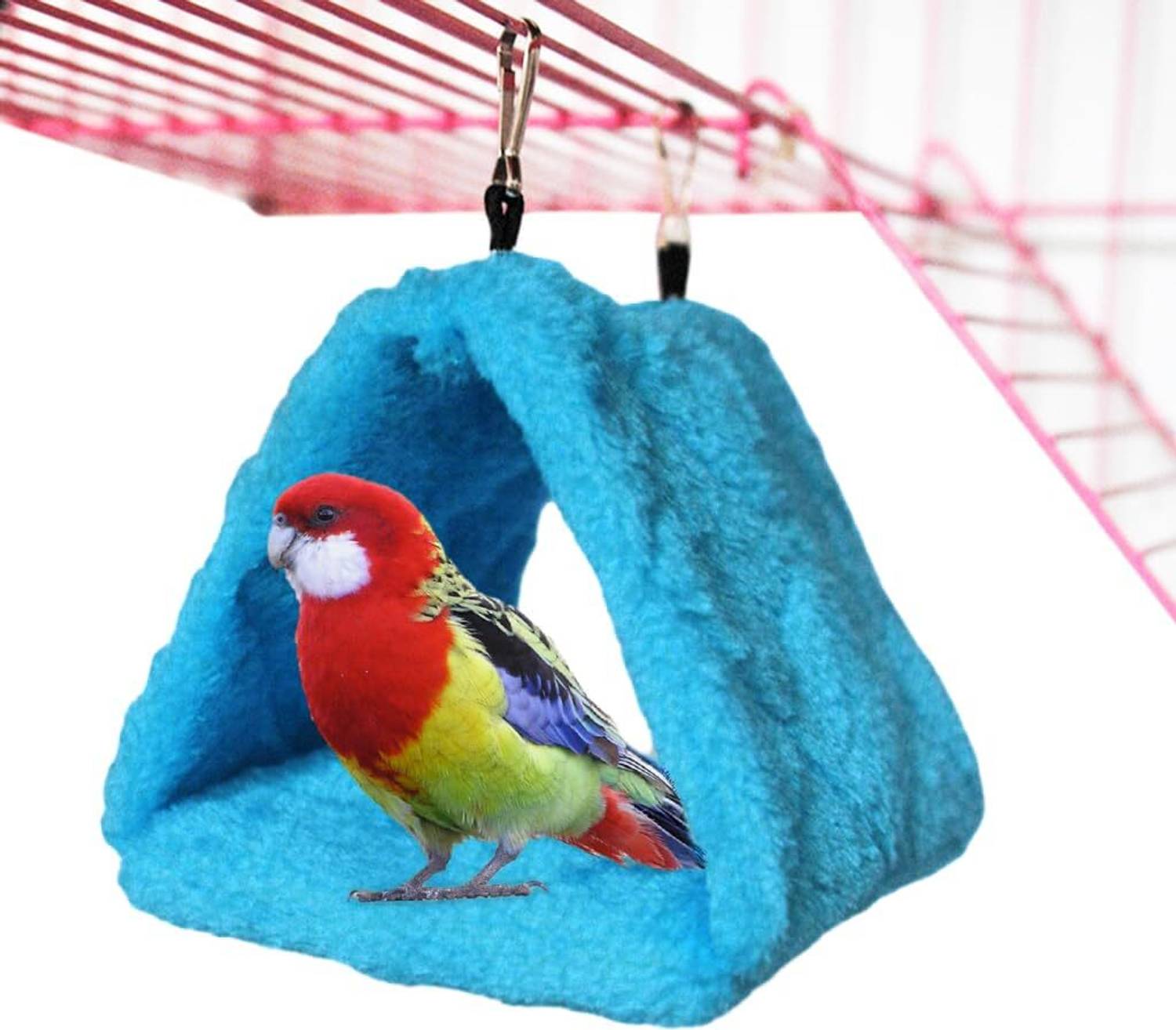 BIRDSHALA Winter Birds Nest Plush Hanging Bed Warm Suspended Bird Hammock Bird House