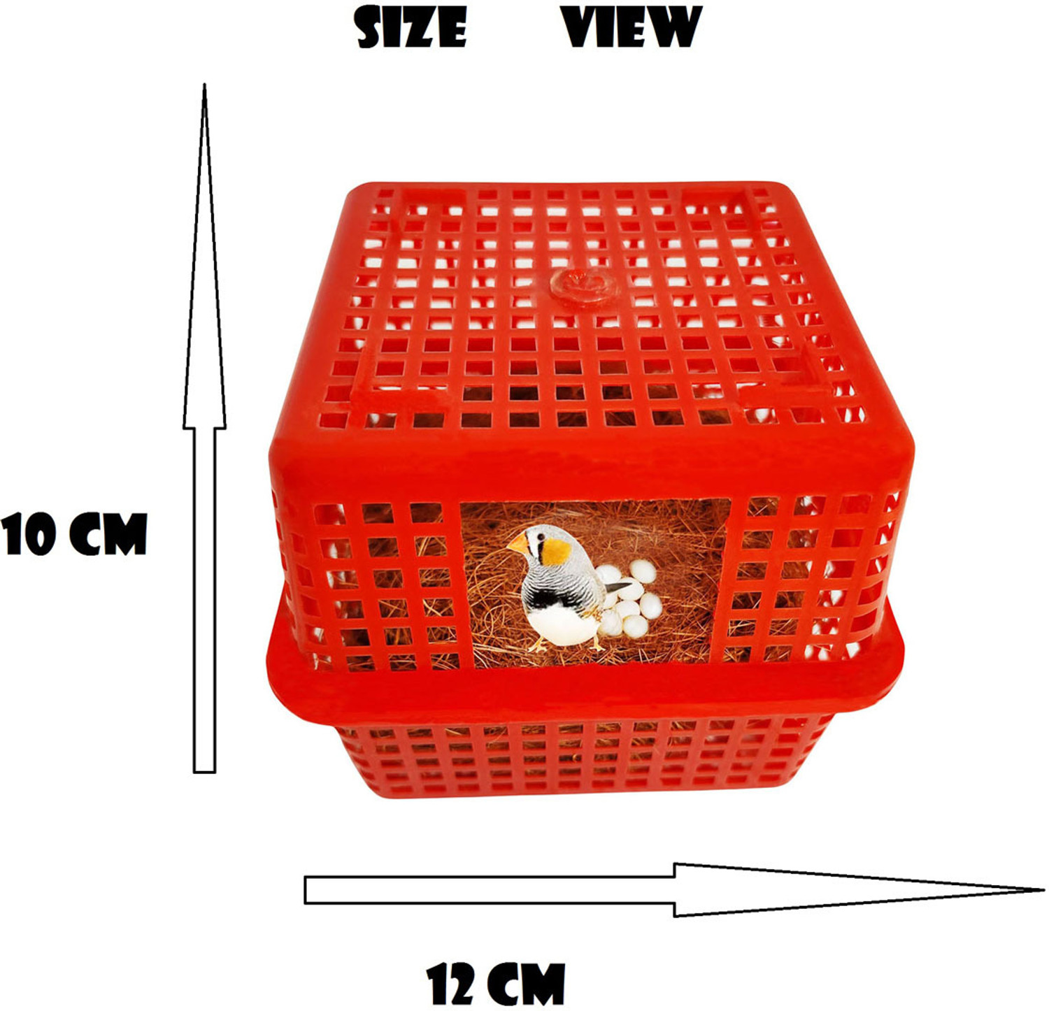 Image of Sky Birds Breeding Box Finches Sparrow Nest Basket,House for Finches (Pack Of 1) Bird House
