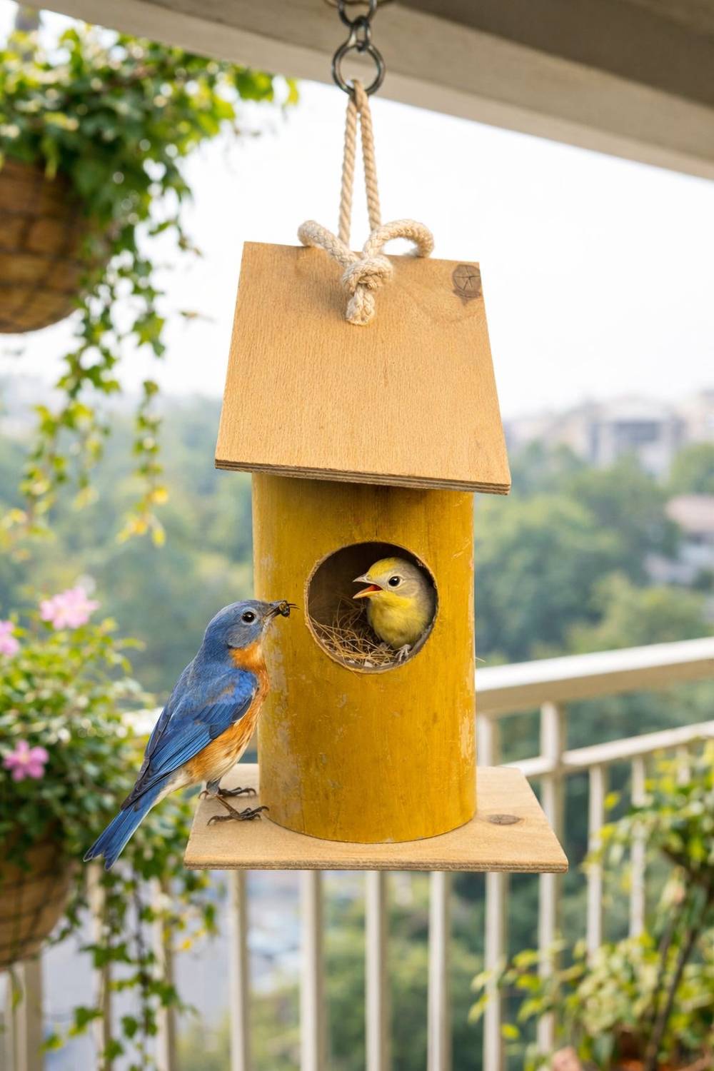 Avirox Hand-BF-bamboo Bird House