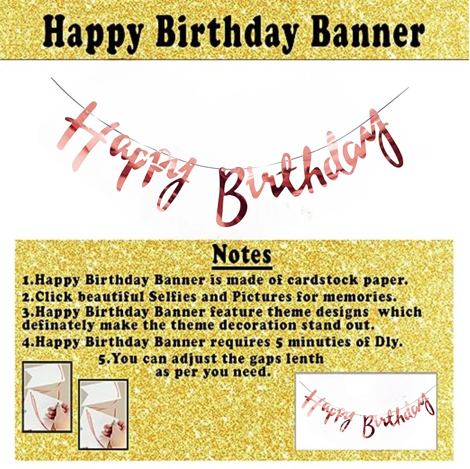 Image of ANILOONS Birthday Decoration Item for Girls.