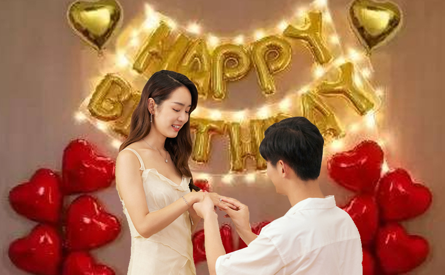 Image of PARTY MIDLINKERZ Printed Happy Birthday Decoration kit Combo - 61 Pcs for Birthday Decor
