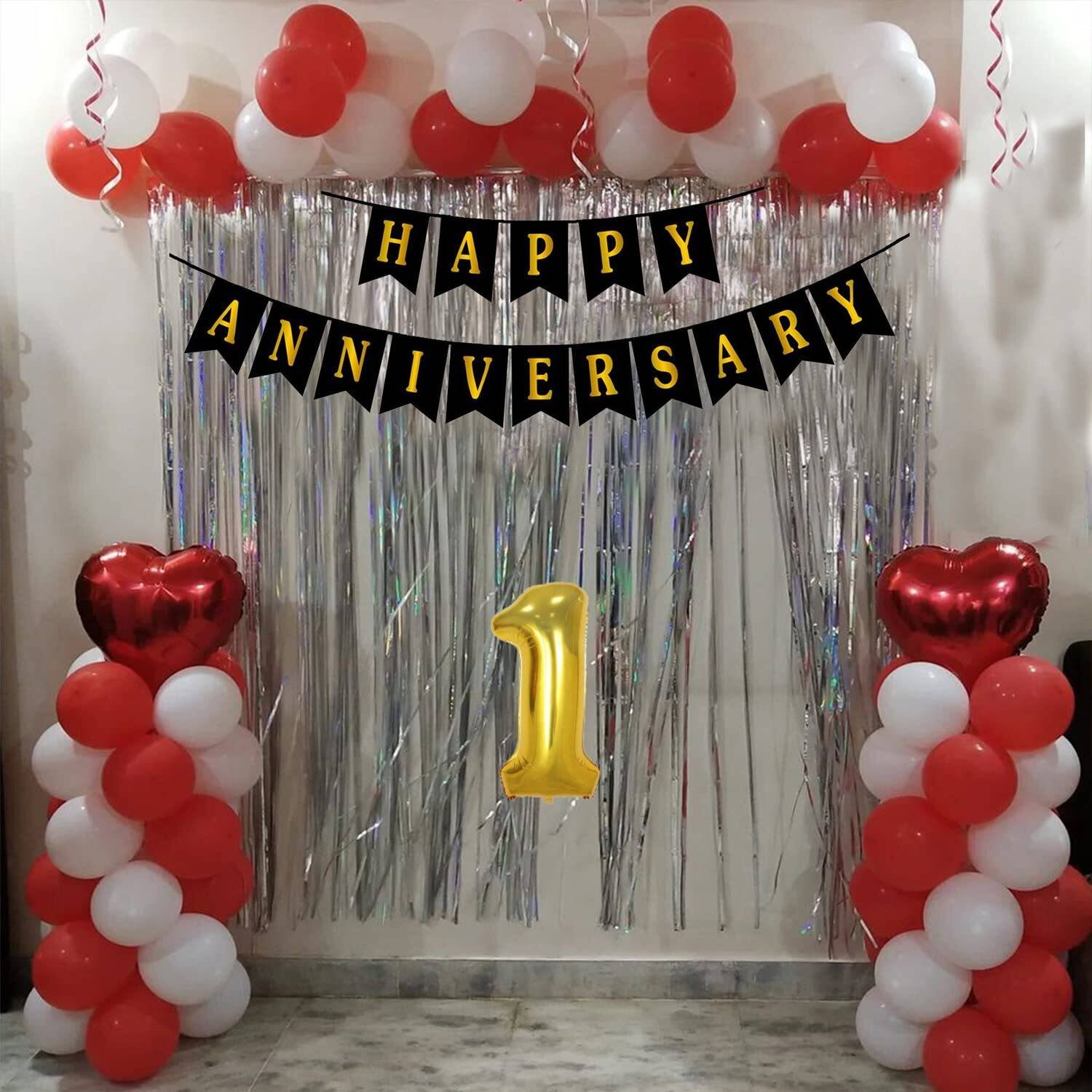 Kapoor stores 1 Year 1st Happy Anniversary Decoration Items
